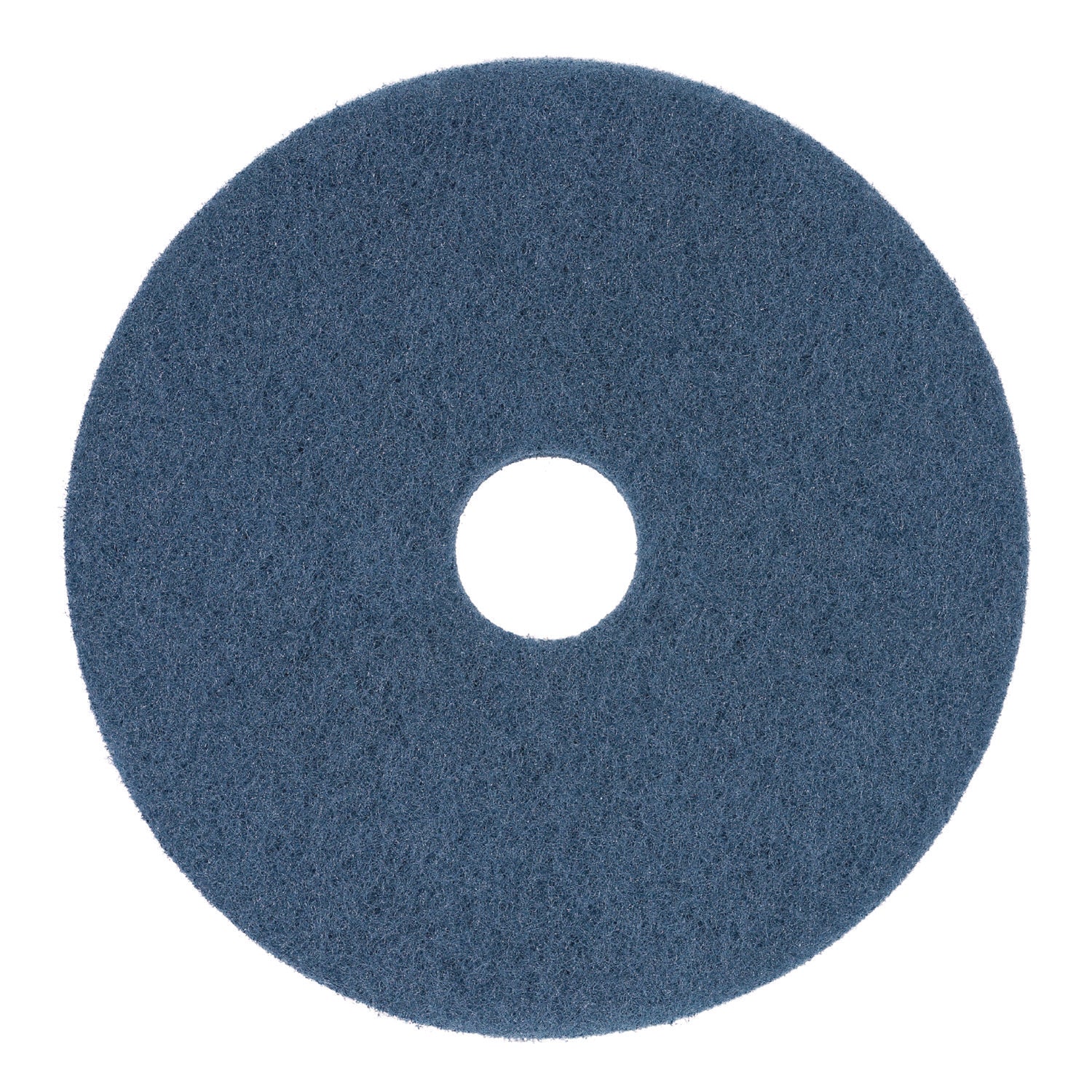 Boardwalk® Scrubbing Floor Pads, 14" Diameter, Blue, 5/carton