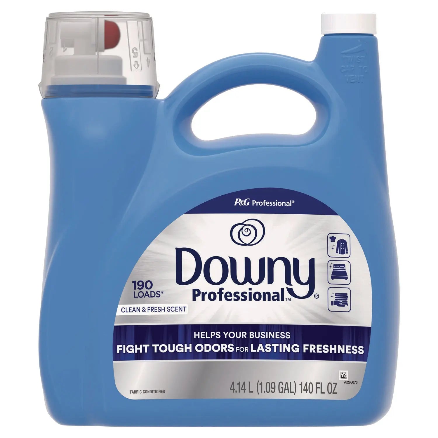 Commercial Liquid Fabric Softener, Clean and Fresh Scent, 140 oz Pour Bottle, 4/Carton Downy® Professional Flipcost