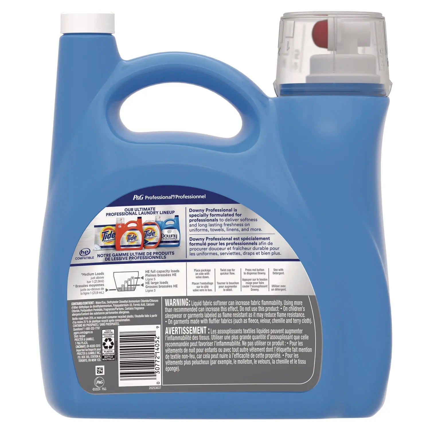 Commercial Liquid Fabric Softener, Clean and Fresh Scent, 140 oz Pour Bottle, 4/Carton Downy® Professional Flipcost