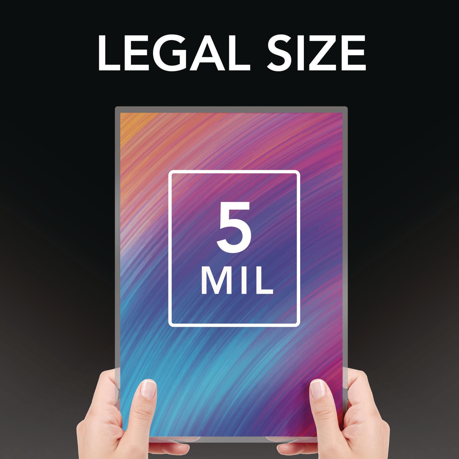 GBC® Ezuse Thermal Laminating Pouches, 5 Mil, 9" X 14.5", Gloss Clear, 100/box