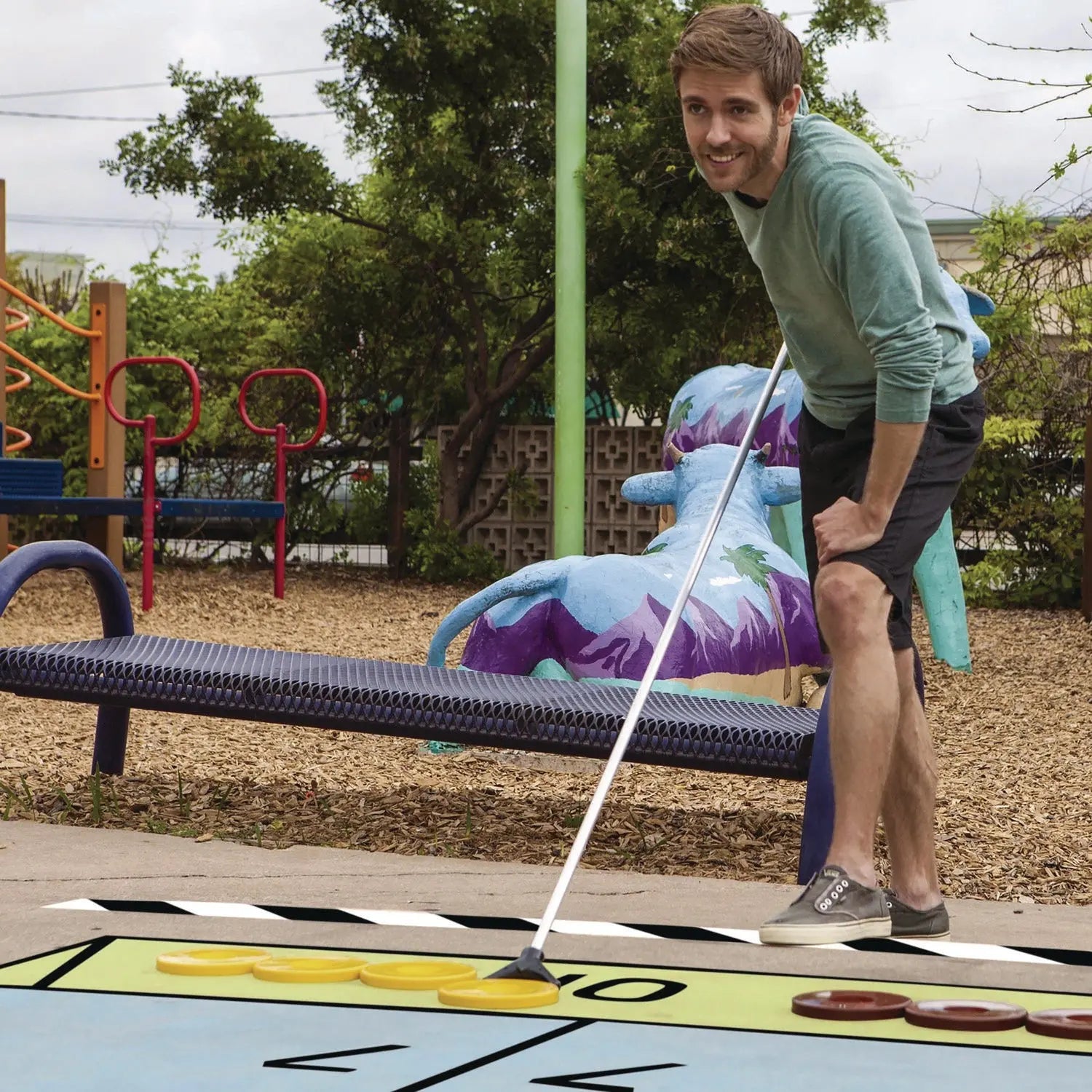 Shuffleboard Set, 4 Cues, 8 Pucks Champion Sports Flipcost