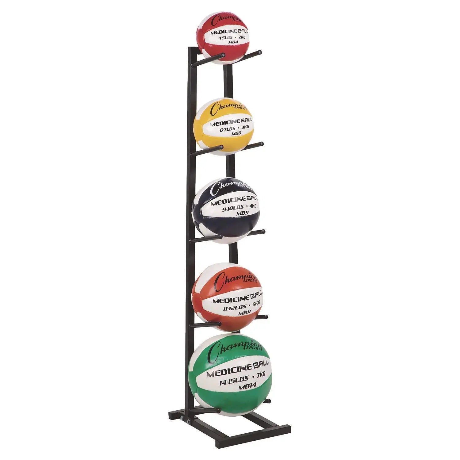 Single Medicine Ball Tree, 11" x 15" x 52", Black Champion Sports Flipcost