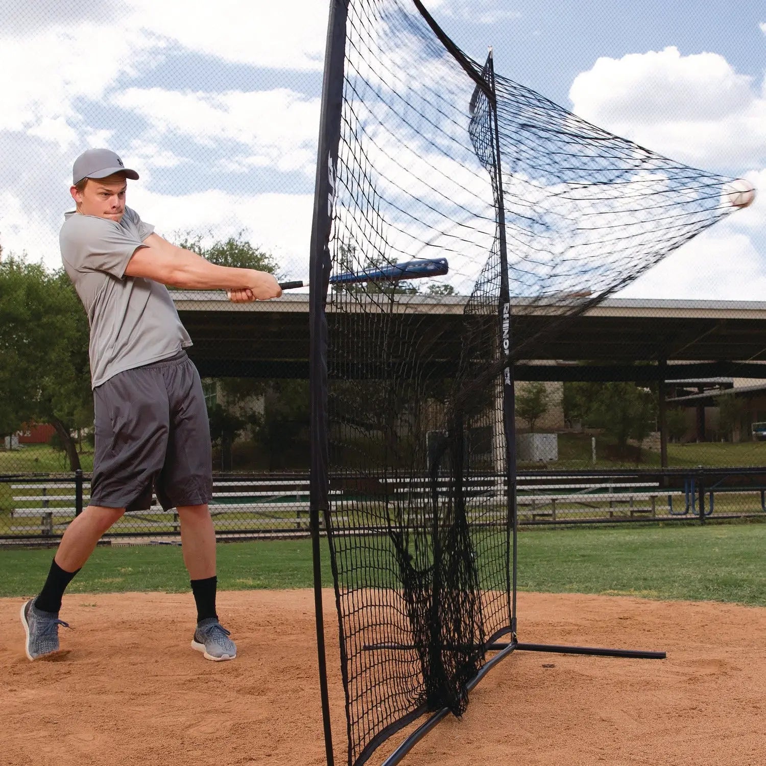 Rhino Portable Training Net, 7 ft x 7 ft Champion Sports Flipcost