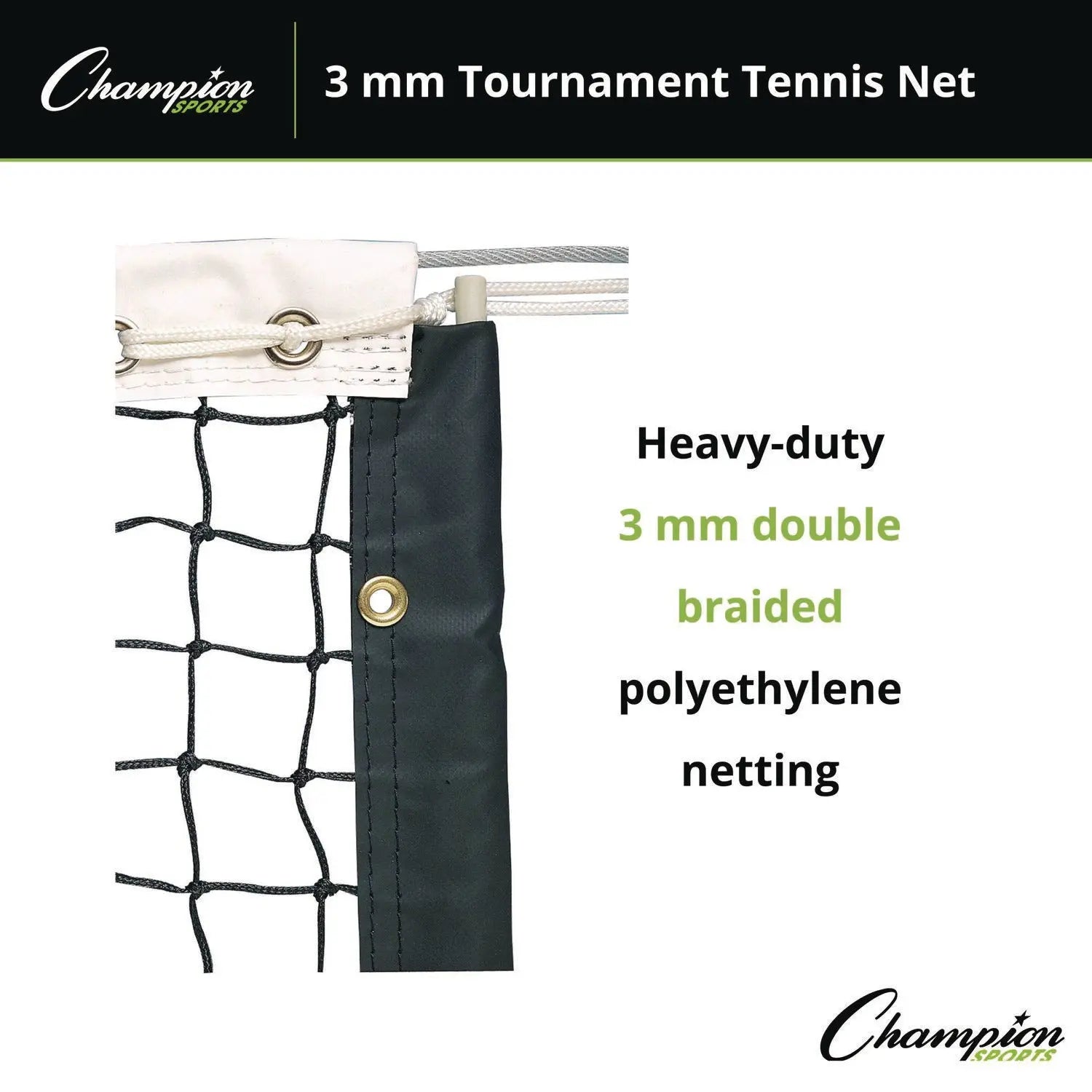 Tournament Tennis Net, 42 ft x 3.5 ft Champion Sports Flipcost