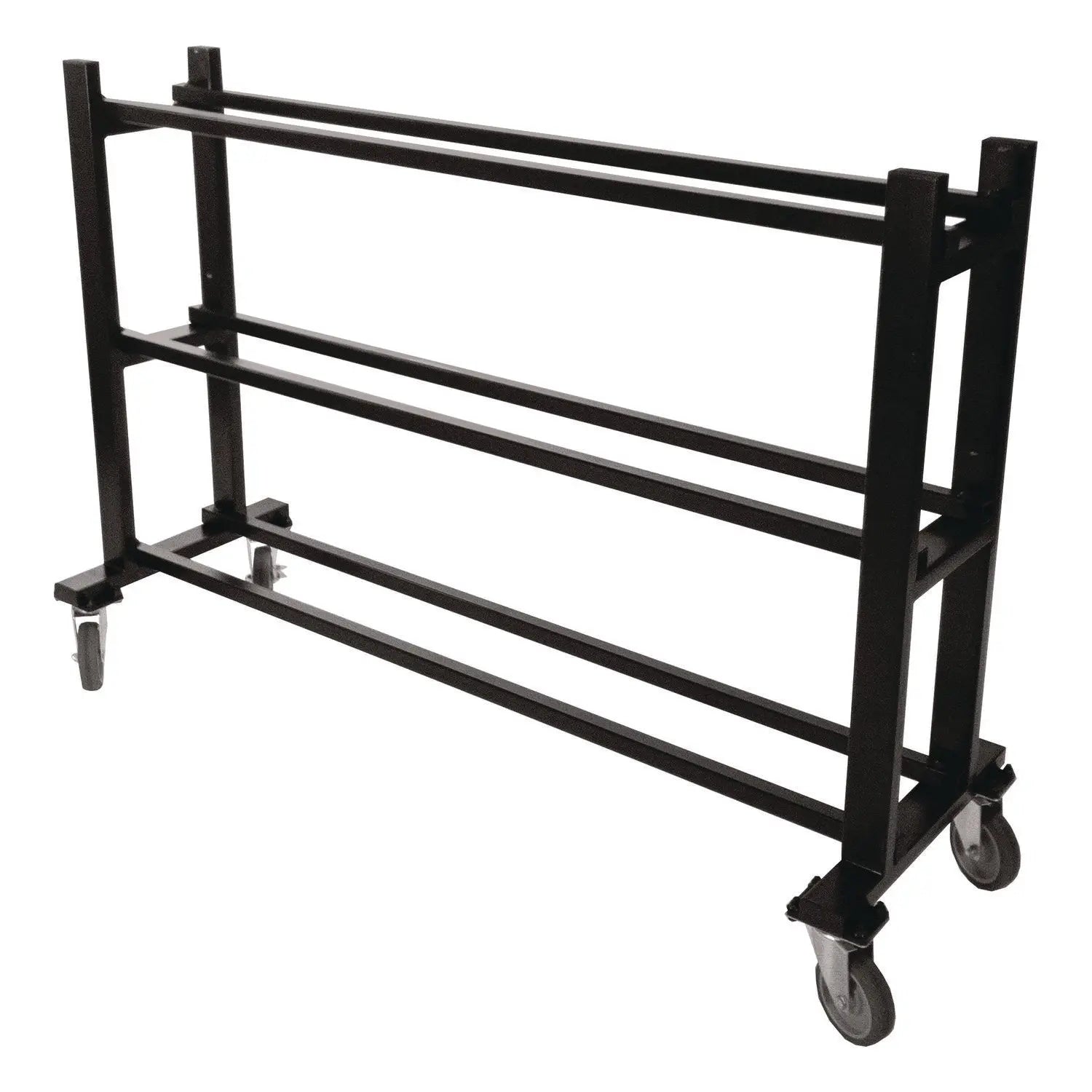 Deluxe Heavy-Duty Basketball Cart, Metal, 220 lb Capacity, 16 x 50.75 x 34.75, Black Champion Sports Flipcost