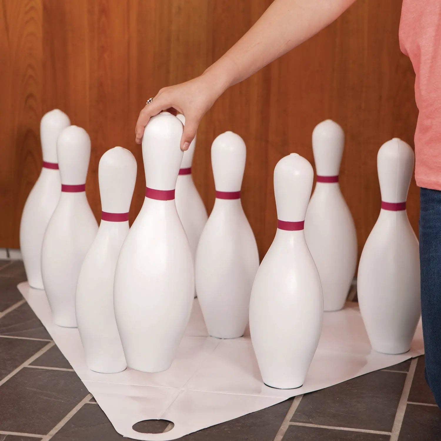 Plastic Bowling Pin Set, White, 10/Set Champion Sports Flipcost