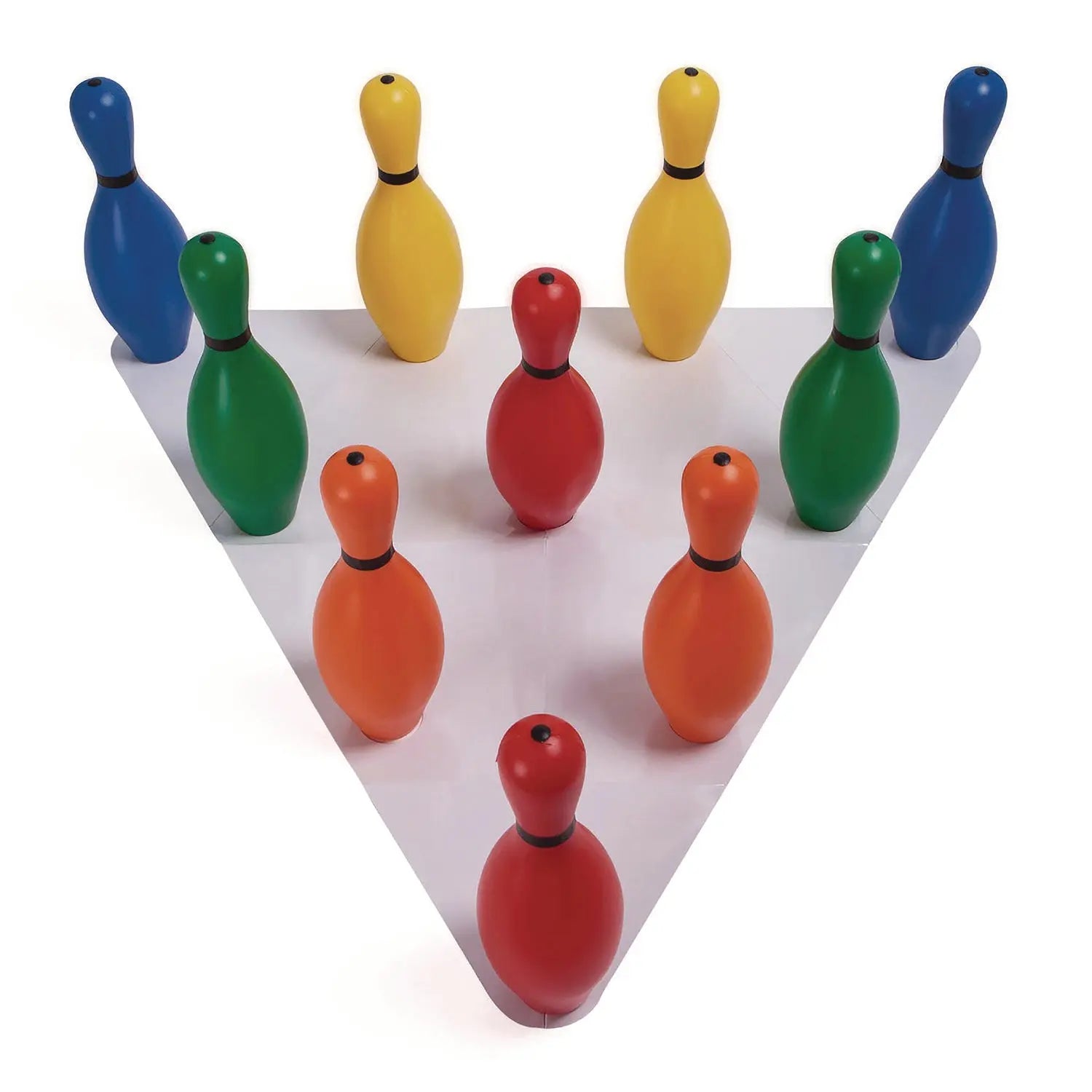 Plastic Bowling Pin Set, Assorted Colors, 10/Set Champion Sports Flipcost