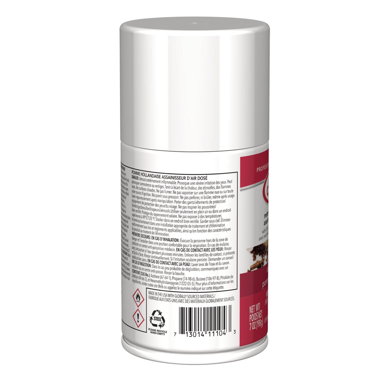 Claire® Metered Air Freshener, Apple Scent, 7 oz Aerosol Spray, 12/Carton