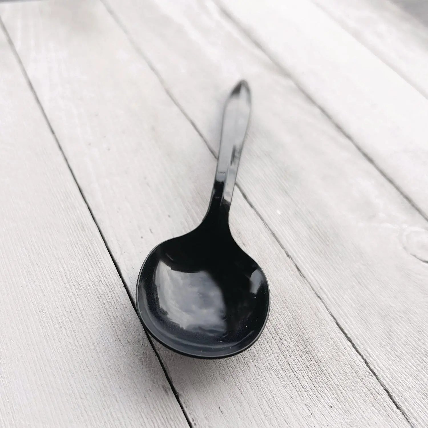 Mediumweight Polypropylene Cutlery, Soup Spoon, Black, 1,000/Carton Boardwalk® Flipcost