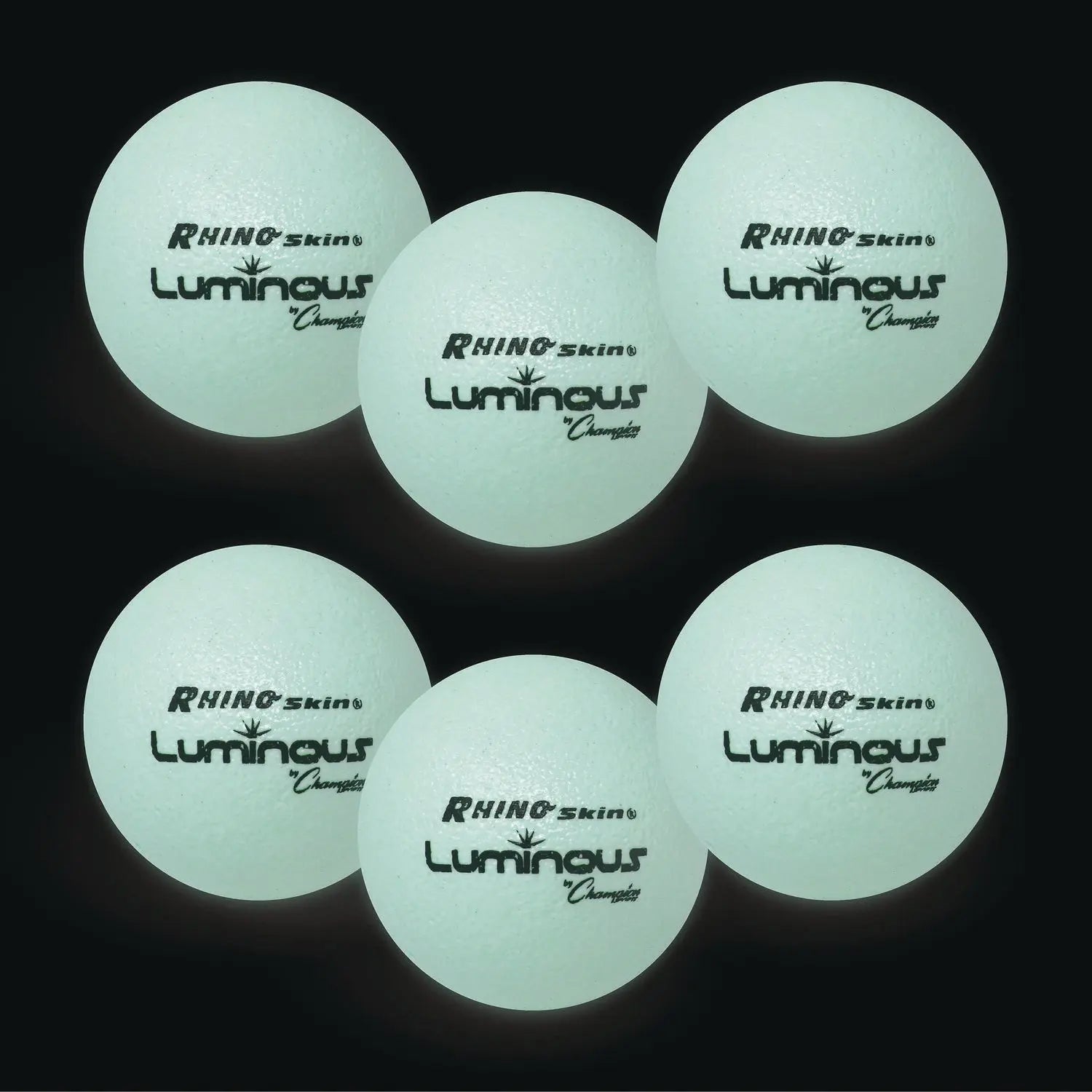 Rhino Skin Luminous Dodgeball Set, 6.3" Diameter, 6/Set Champion Sports Flipcost
