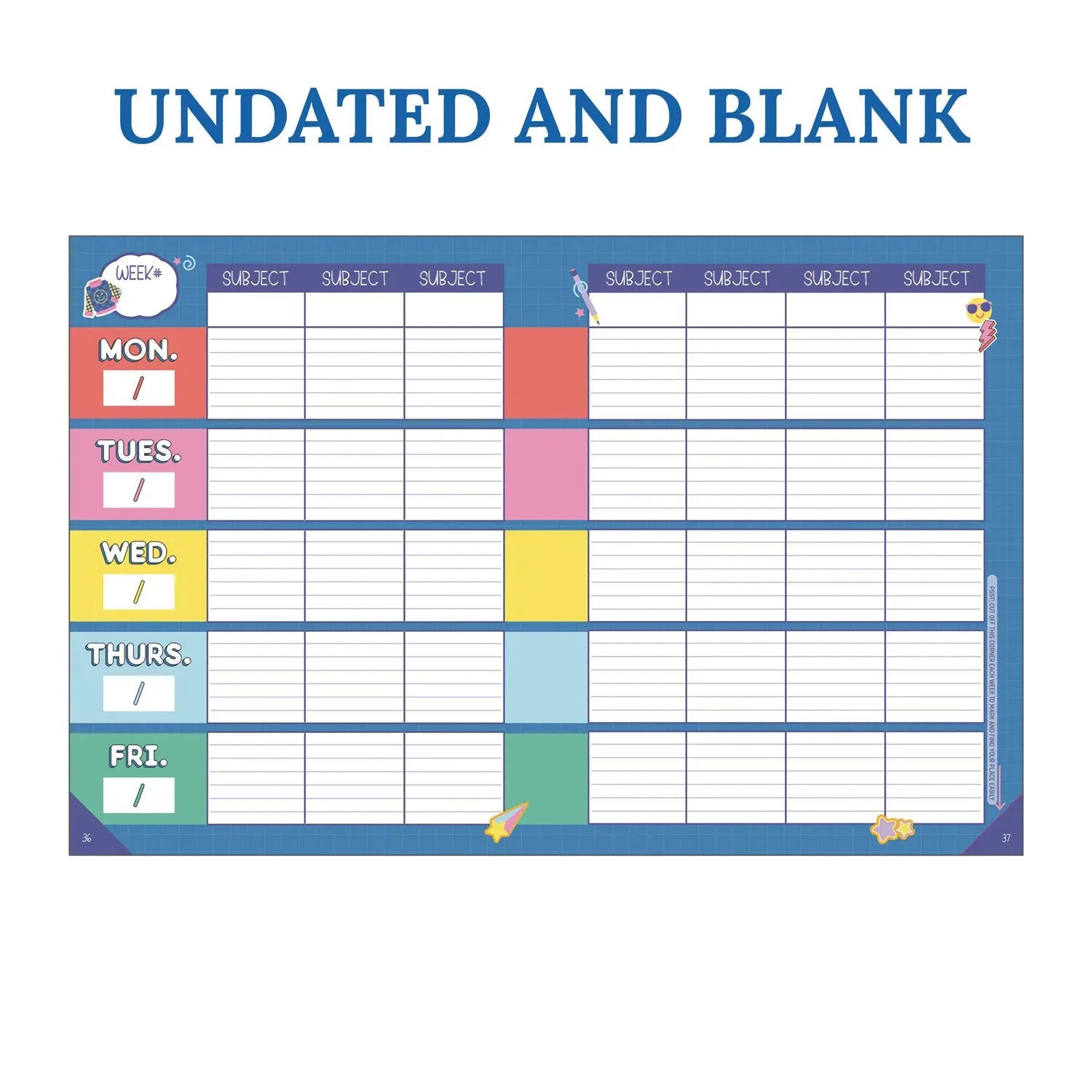 Teacher Planners, Weekly/Monthly, Two-Page Spread, 11 x 8.5, Multicolor Cover, We Stick Together Theme Carson-Dellosa Education Flipcost
