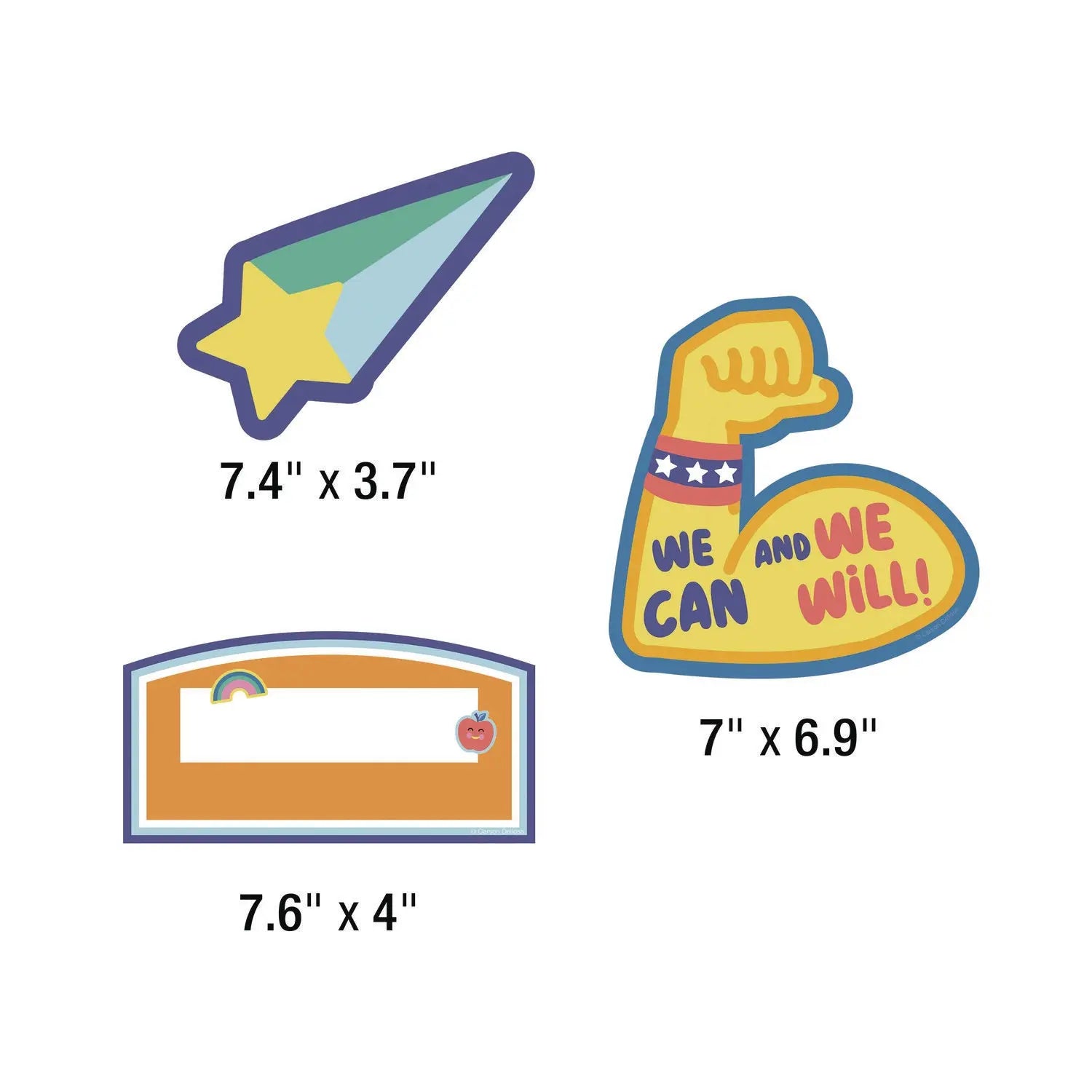 Work Display Bulletin Board Sets, 45-Piece Set, We Stick Together: Our Work Is Amazing, 7.9" x 15", Multicolor Carson-Dellosa Education Flipcost