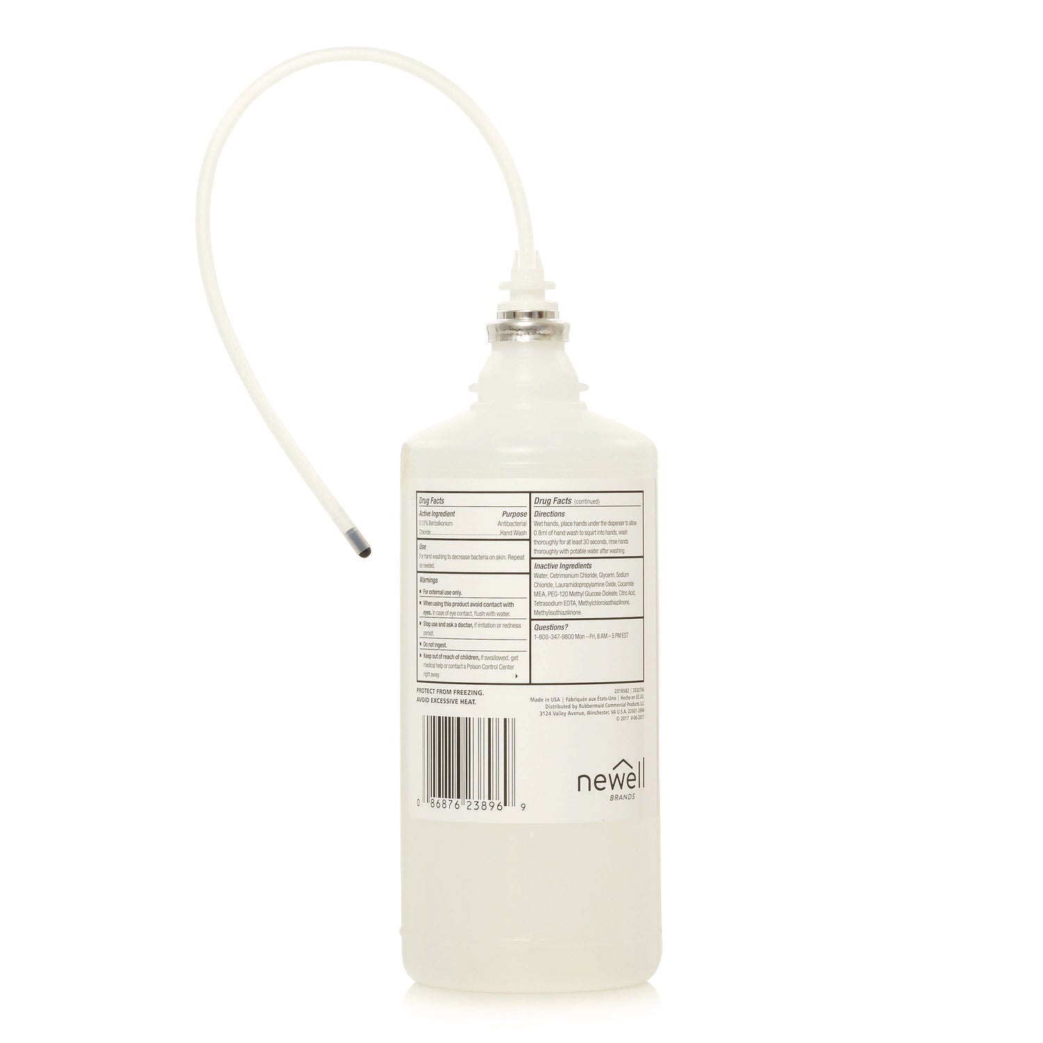 Rubbermaid® Commercial One Shot Green Certified Lotion Soap Refill, Honeysuckle Scent, 1,600 mL, 4/Carton