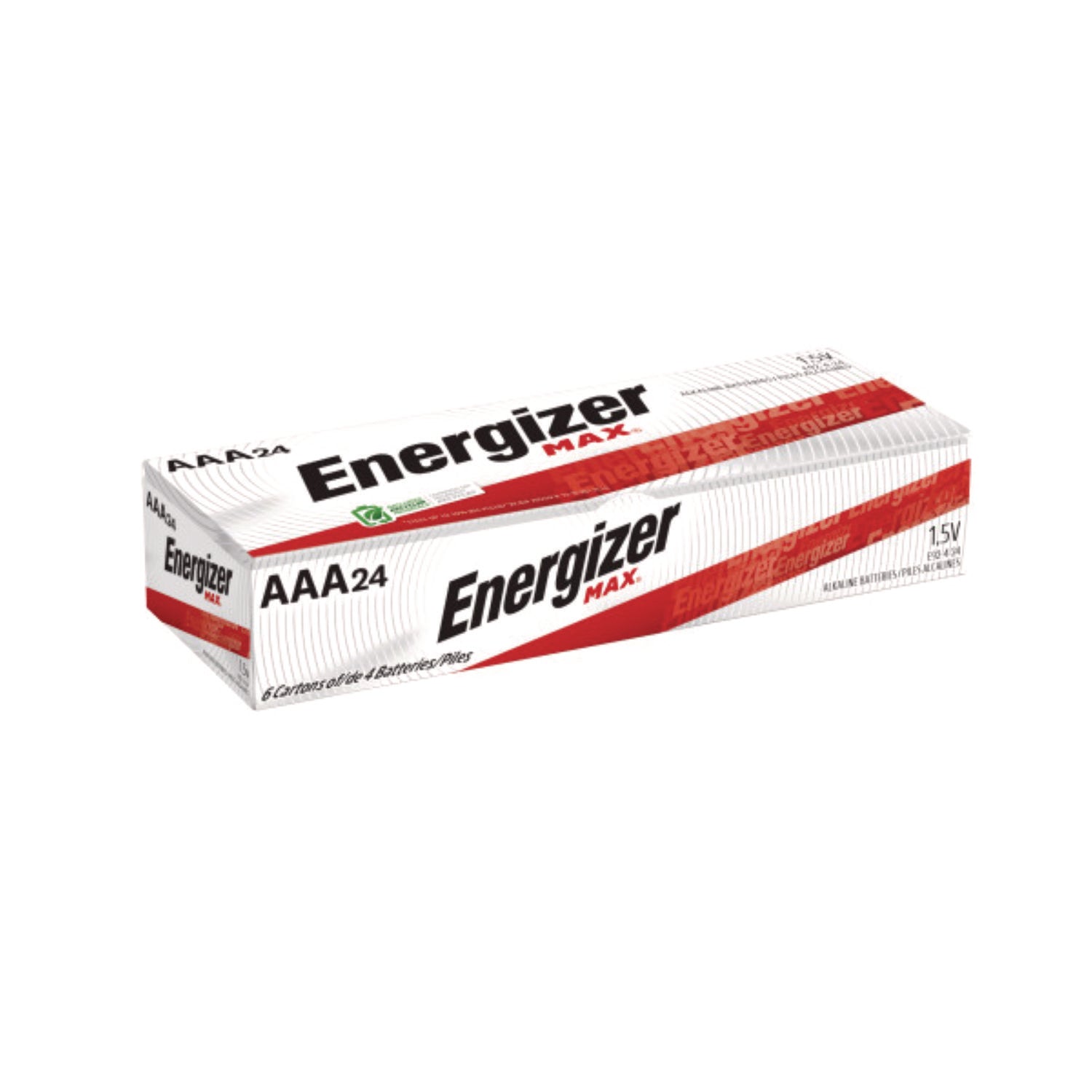 MAX AAA Alkaline Batteries, 1.5 V, 4/Pack, 6 Packs/Box