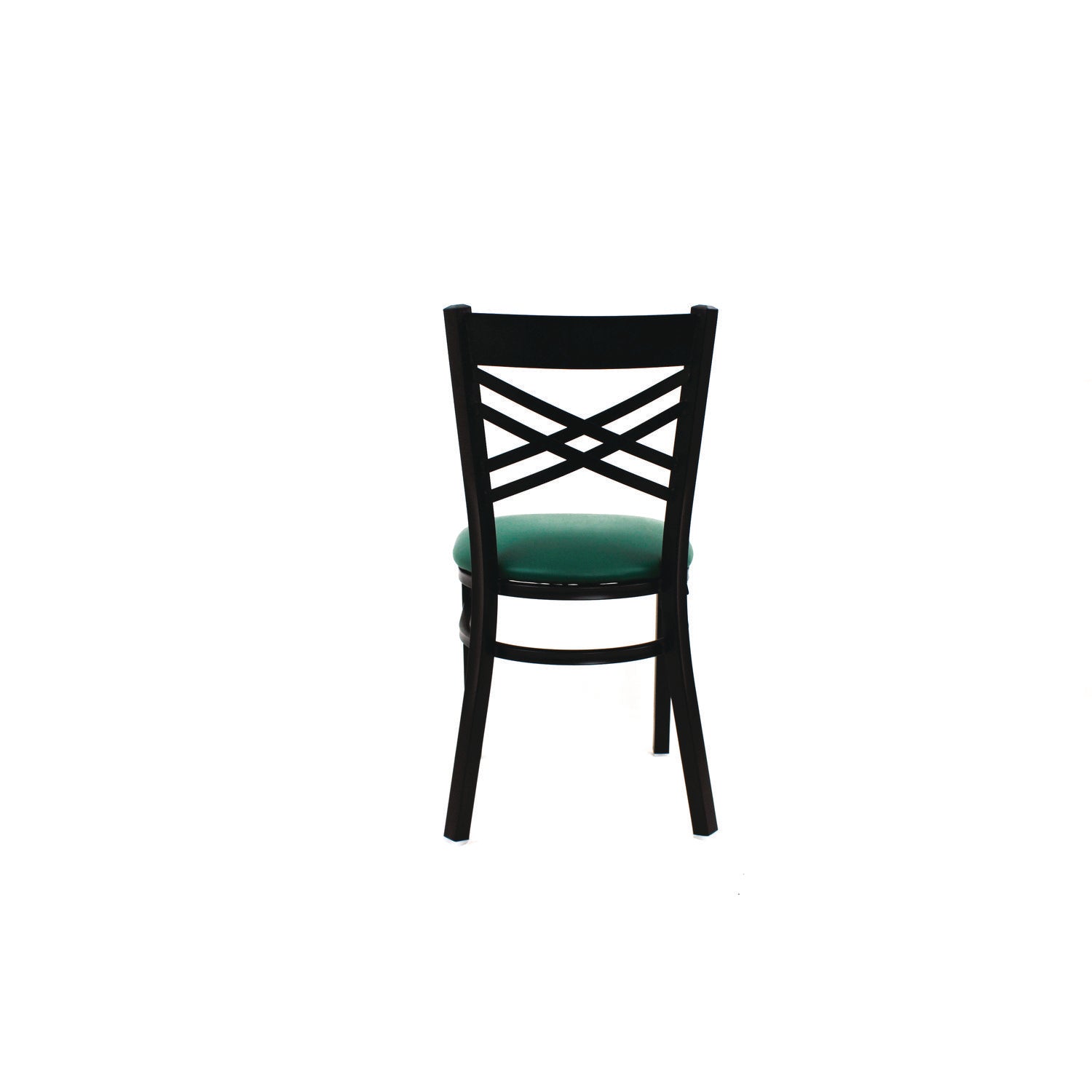 JMC Furniture X Series Chair, Supports Up to 300 lb, 18" Seat Height, Green Seat, Black Back, Black Base
