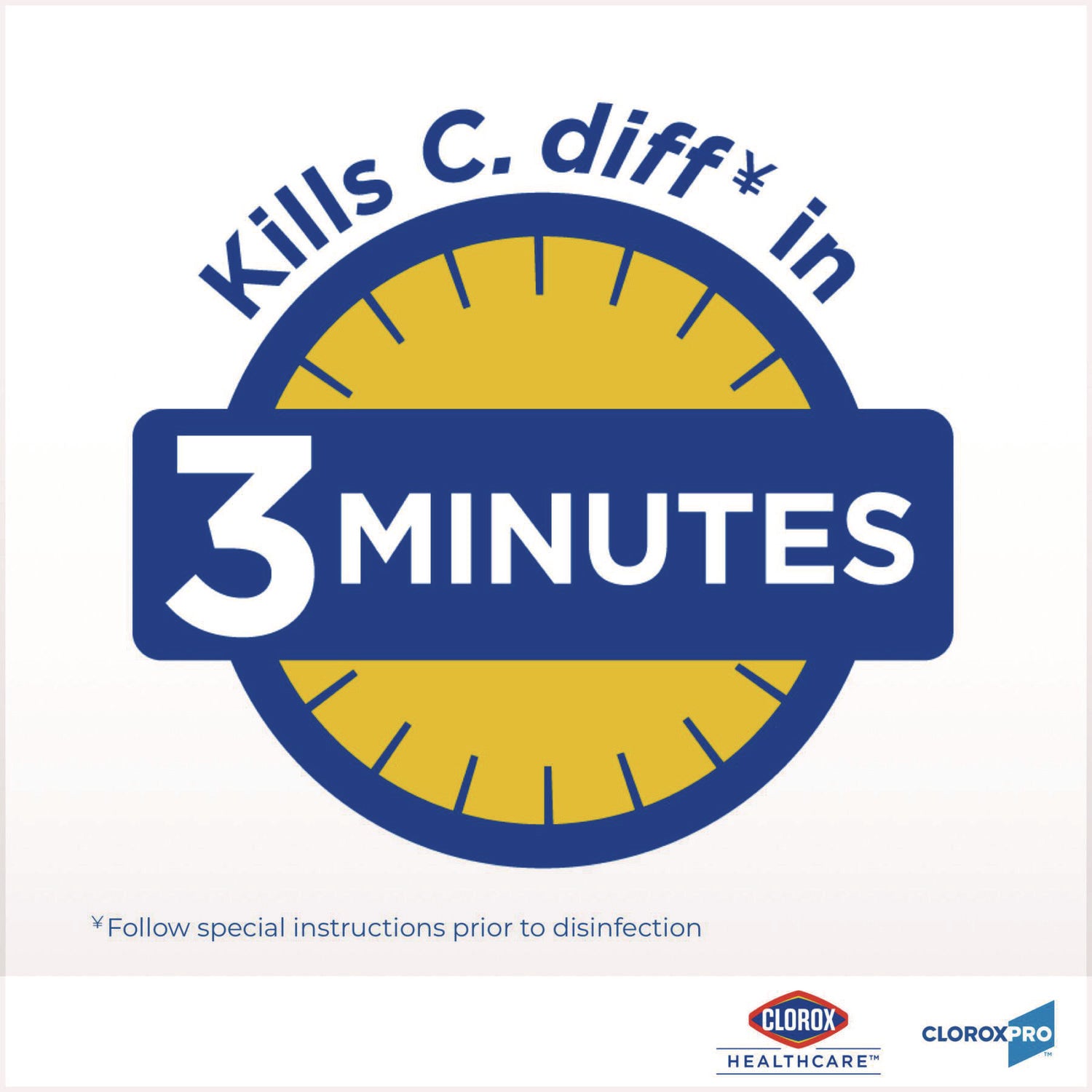 Clorox Healthcare® Bleach Germicidal Wipes, 1-Ply, 12 x 12, Unscented, White, 110/Canister, 2 Canisters/Carton