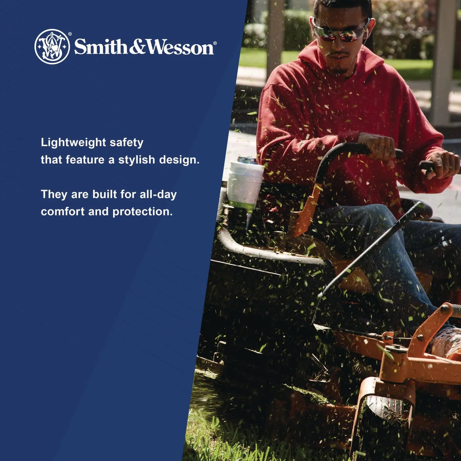 44 Magnum Safety Glasses, Black Frame, Black Lens, 12/Box Smith & Wesson® Flipcost