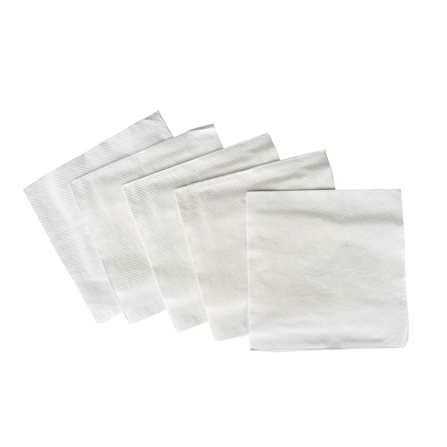 GEN Cocktail Napkins, 1-Ply, 9w X 9d, White, 500/pack, 8 Packs/carton