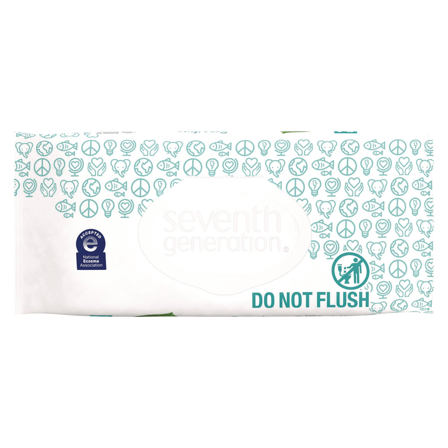 Seventh Generation® Free and Clear Baby Wipes, 7 x 7, Unscented, White, 64/Flip-Top Pack