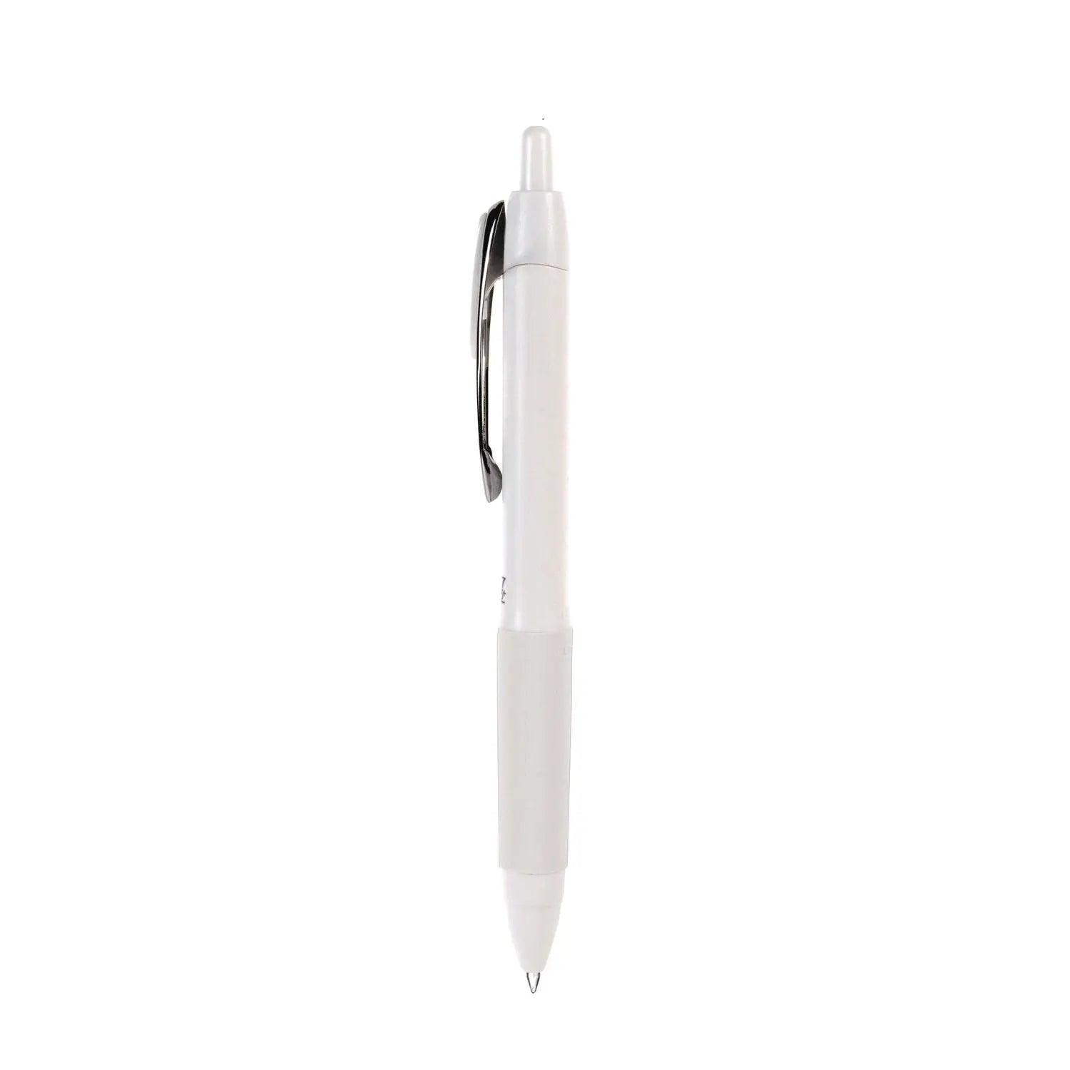 207 Plus+ Gel Pen, Retractable, Medium 0.7 mm, Black Ink, White Barrel, Dozen uniball® Flipcost