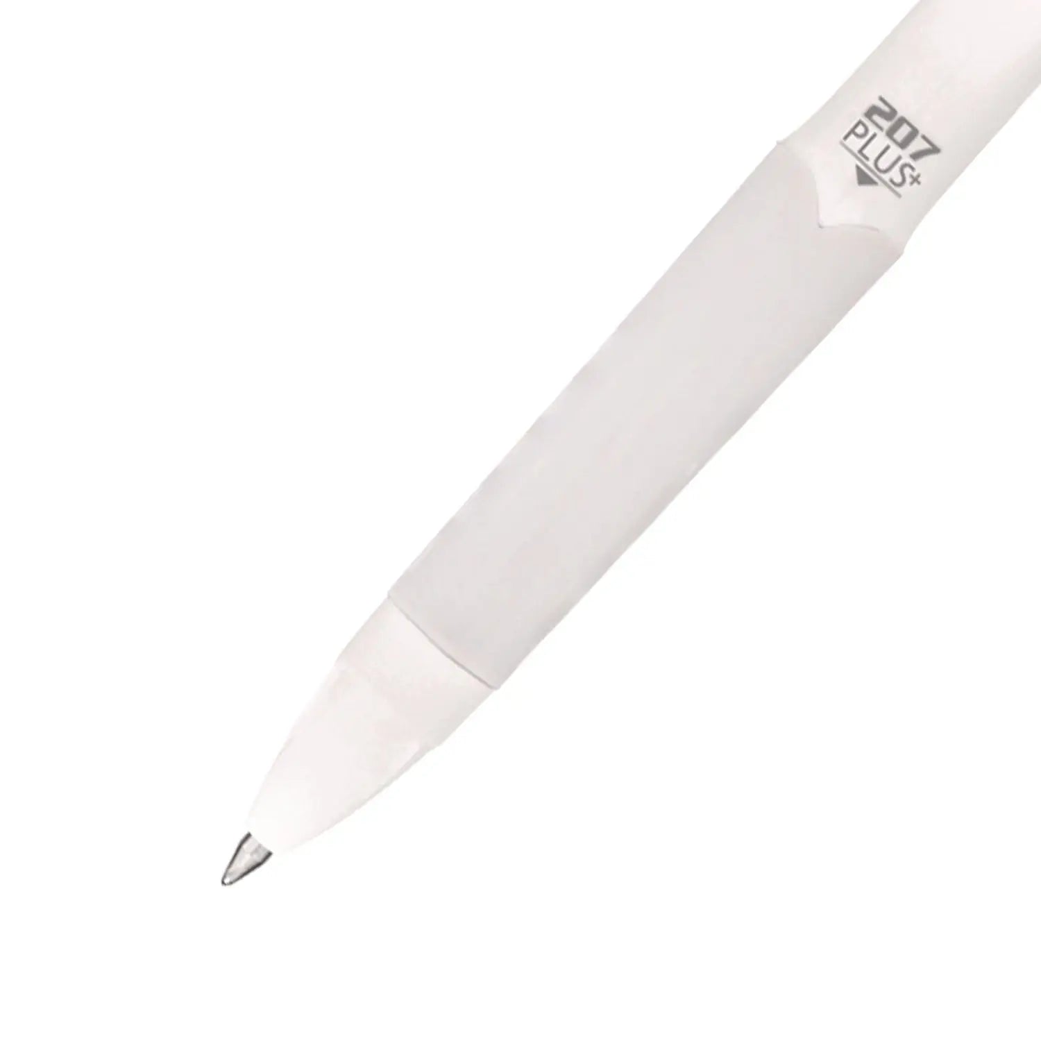207 Plus+ Gel Pen, Retractable, Medium 0.7 mm, Black Ink, White Barrel, Dozen uniball® Flipcost