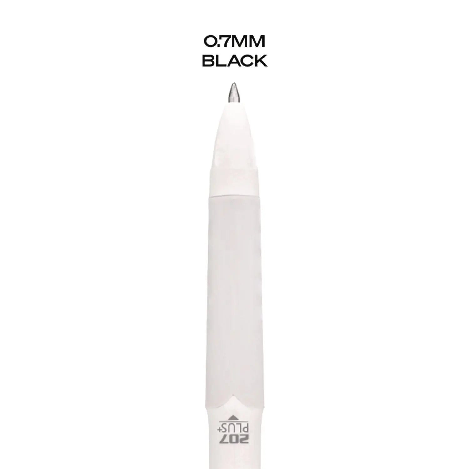 207 Plus+ Gel Pen, Retractable, Medium 0.7 mm, Black Ink, White Barrel, Dozen uniball® Flipcost