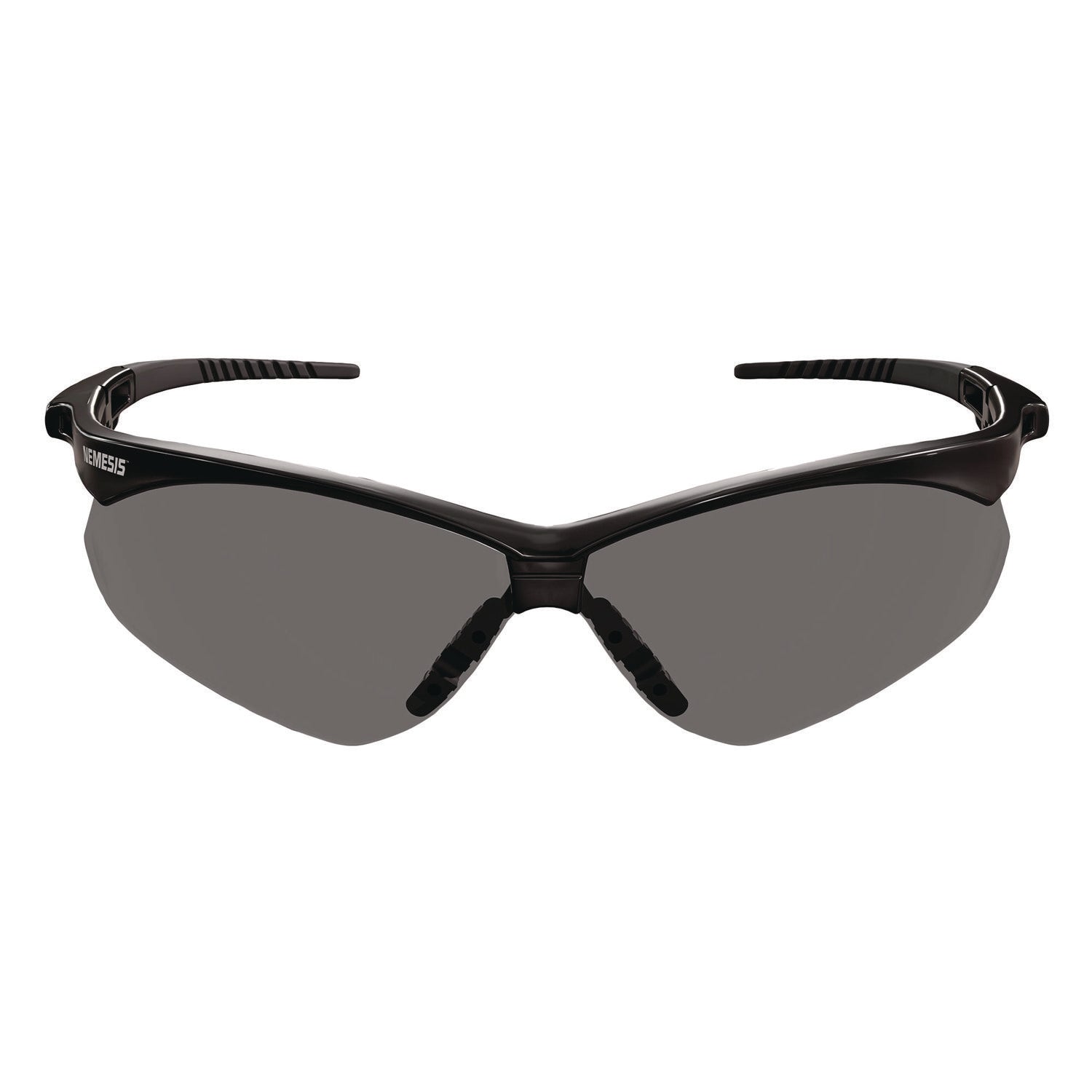KleenGuard™ V30 Nemesis VL Safety Glasses, Black Frame, Smoke Lens, 12/Carton