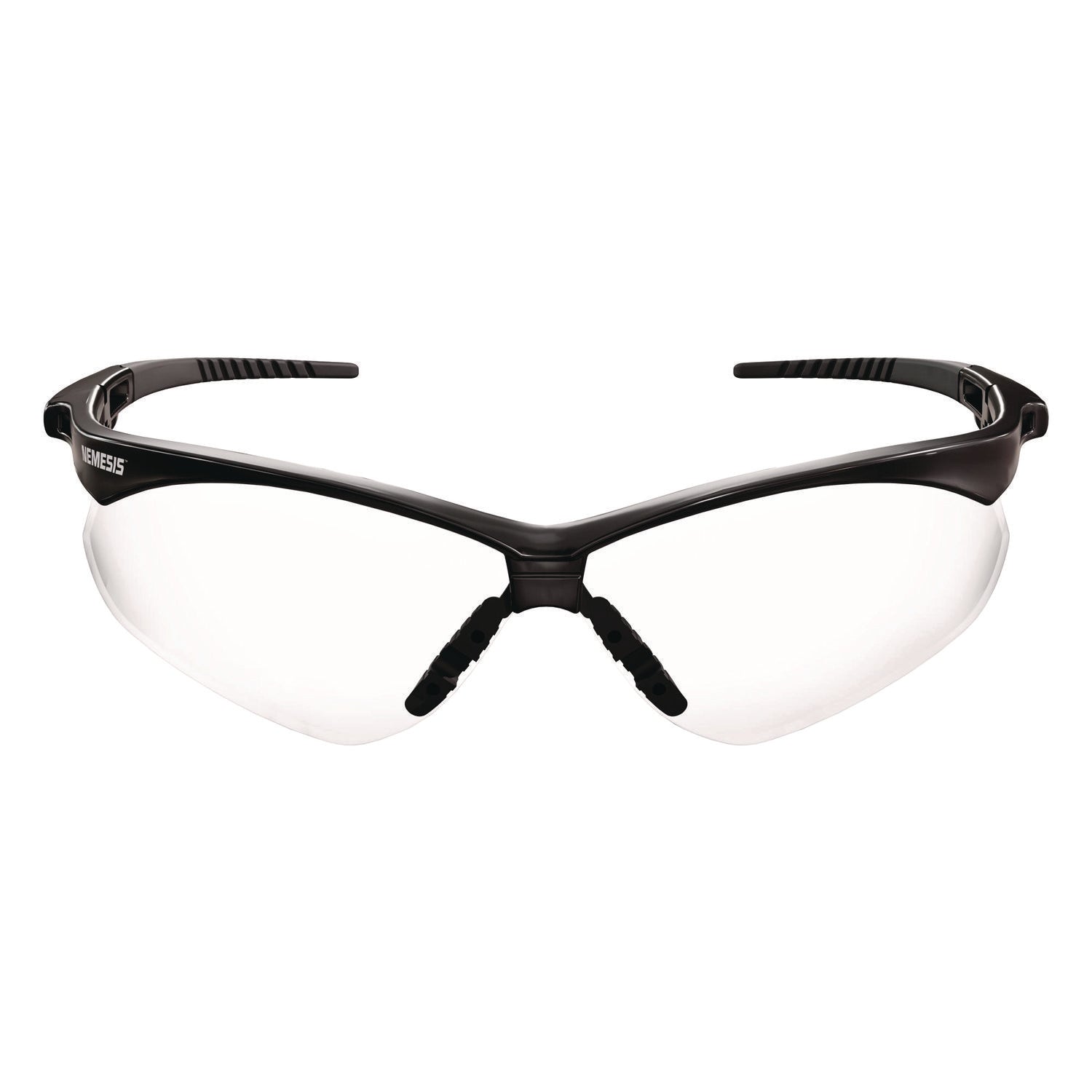 KleenGuard™ V30 Nemesis VL Safety Glasses, Black Frame, Clear Lens, 12/Carton