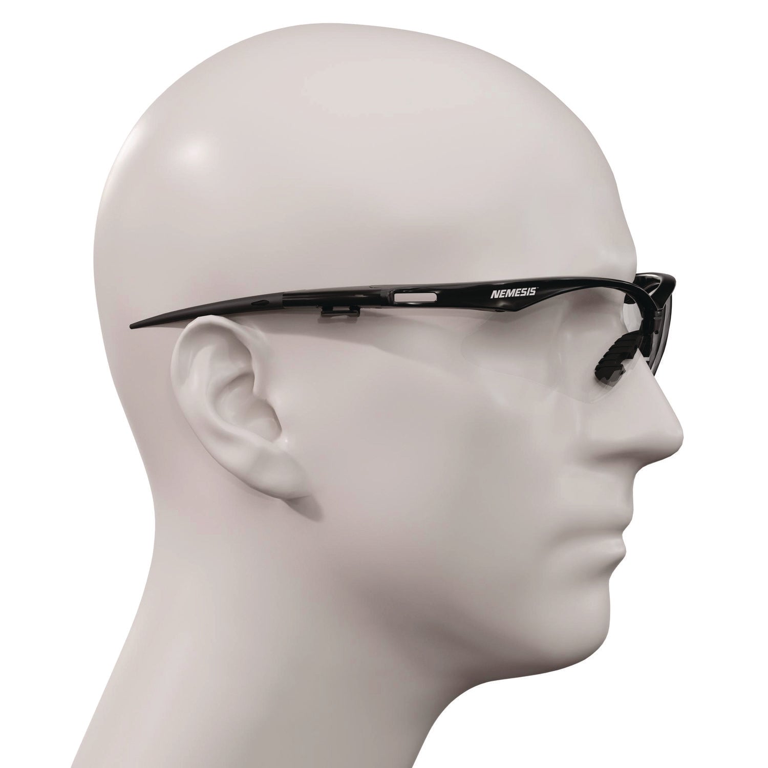 KleenGuard™ V30 Nemesis VL Safety Glasses, Black Frame, Clear Lens, 12/Carton