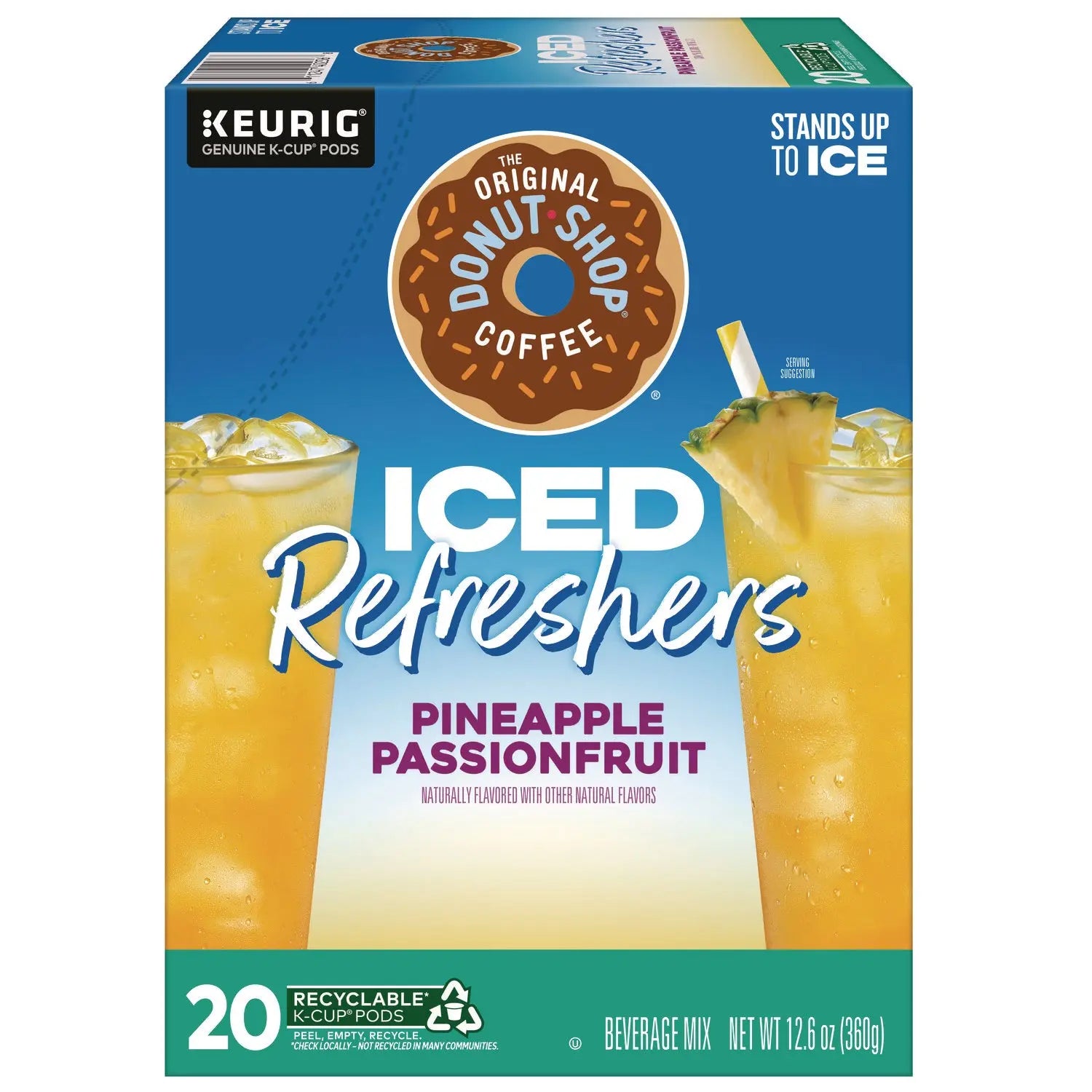 ICED Refreshers K-Cup Pods, Passion Fruit, 20/Box The Original Donut Shop® Flipcost