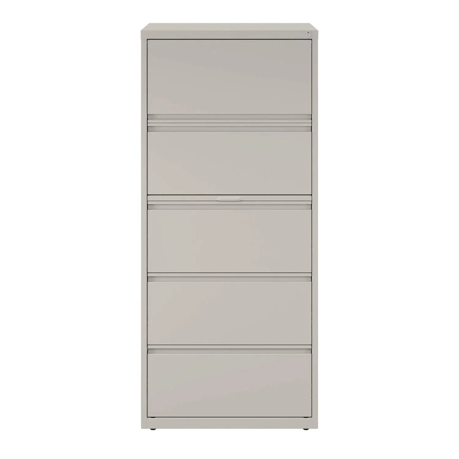 Lateral File, 5 Legal/Letter-Size File Drawers, Light Gray, 30" x 18.62" x 67.62" Alera® Flipcost