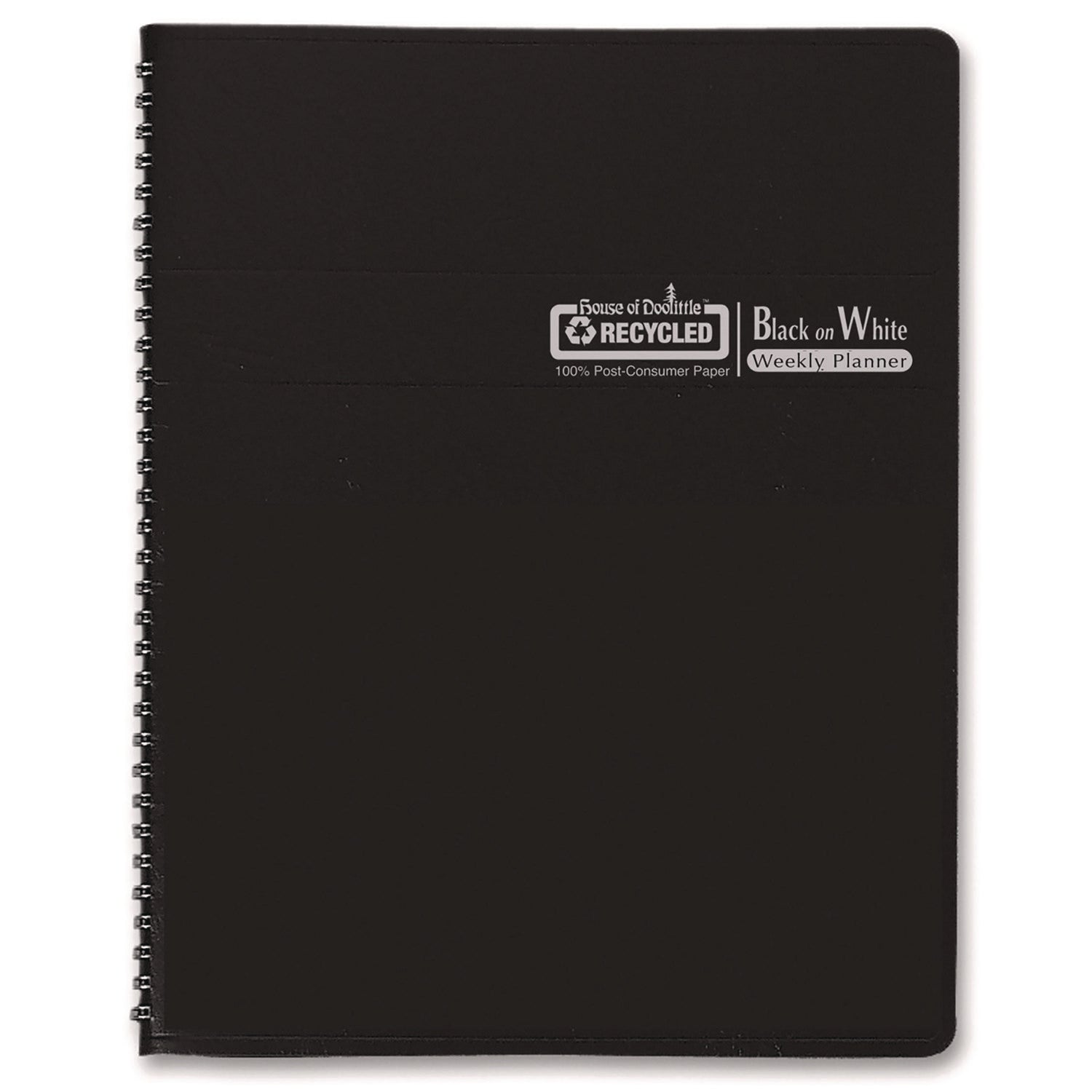 House of Doolittle™ Black-on-White Photo Weekly Appointment Book, Landscape Photography, 11 x 8.5, Black Cover, 12-Month (Jan to Dec): 2025