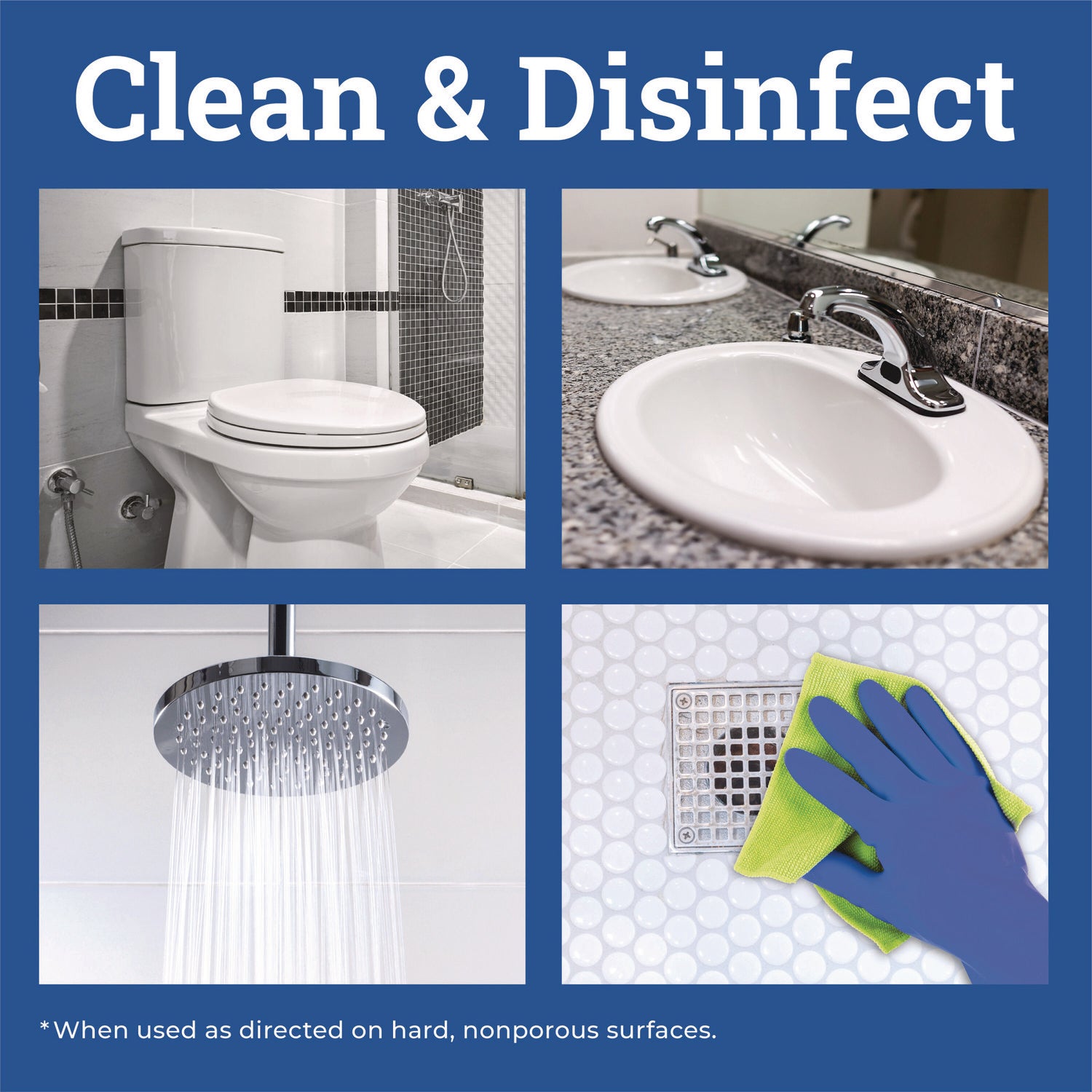 Tilex® CloroxPro Disinfecting Instant Mold and Mildew Remover, 128 oz Refill Bottle, 4/Carton