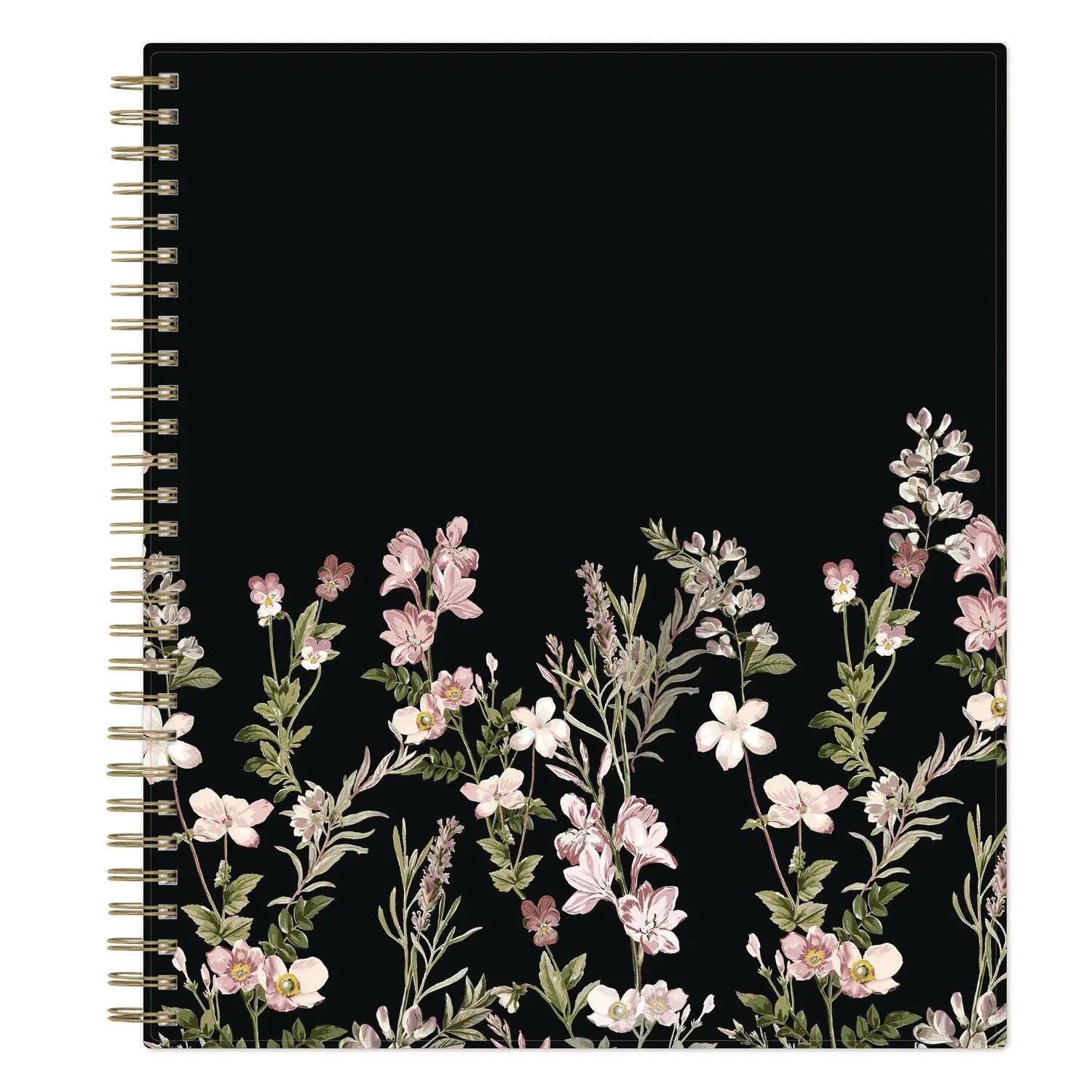 Nevaeh Monthly Planner, Floral Artwork, 10 x 8, Black/Multicolor Cover, 12-Month (Jan to Dec): 2025 Blue Sky® Flipcost
