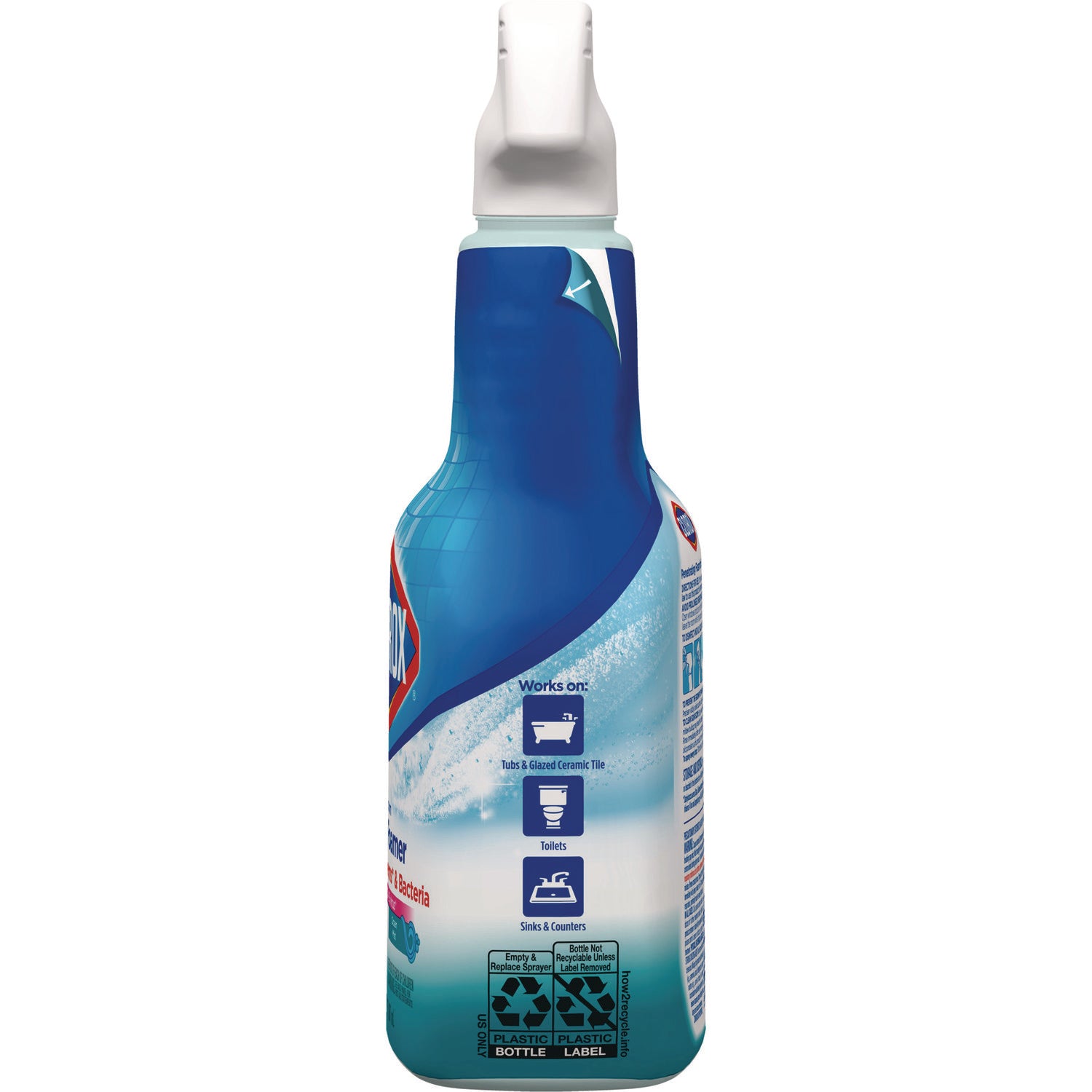 Clorox® Bathroom Foamer with Bleach, Ocean Mist, 30 oz Spray Bottle, 9/Carton