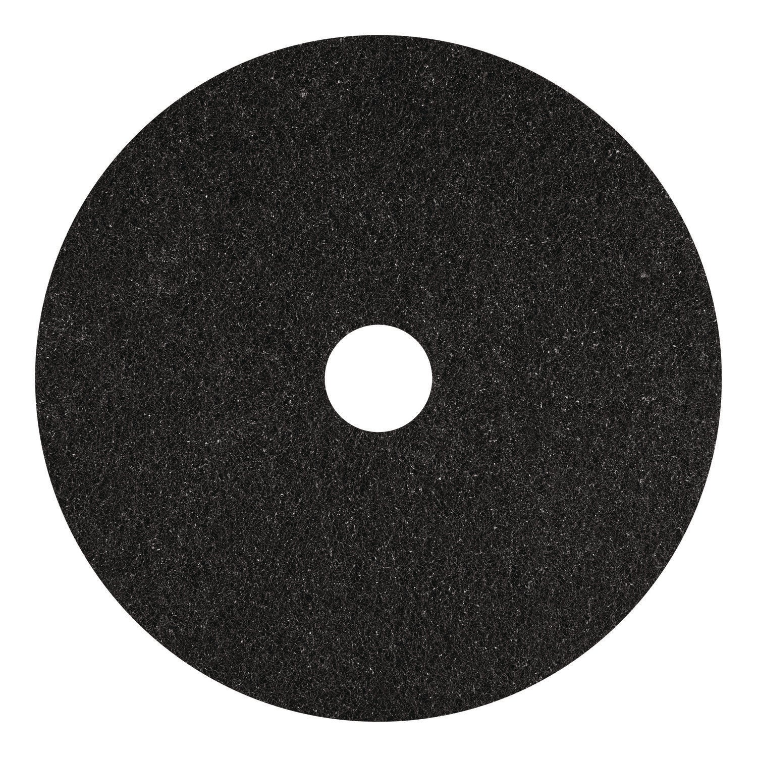 Americo® Stripping Pads, 15" Diameter, Black, 5/Carton