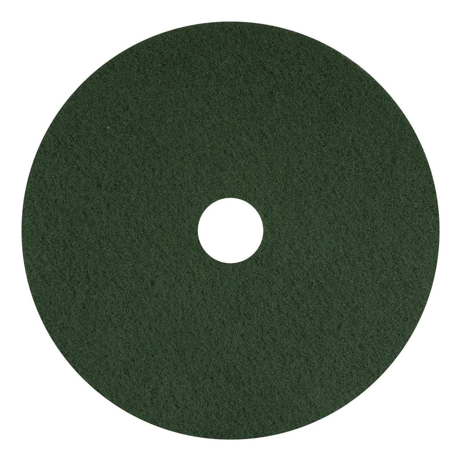 Americo® Scrubbing Pads, 12" Diameter, Green, 5/Carton
