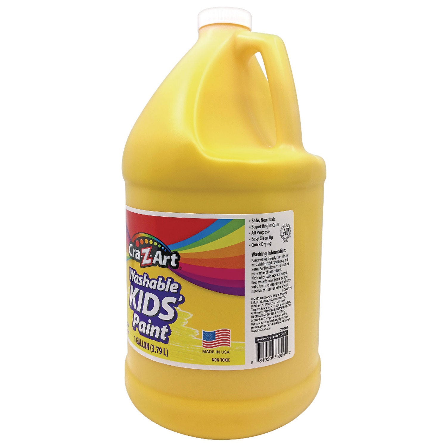 Cra-Z-Art® Washable Kids Paint, Yellow, 1 Gal Bottle