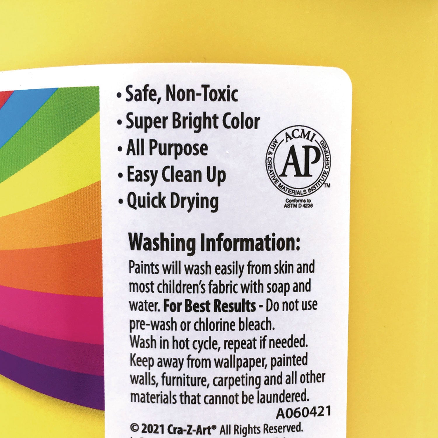 Cra-Z-Art® Washable Kids Paint, Yellow, 1 Gal Bottle