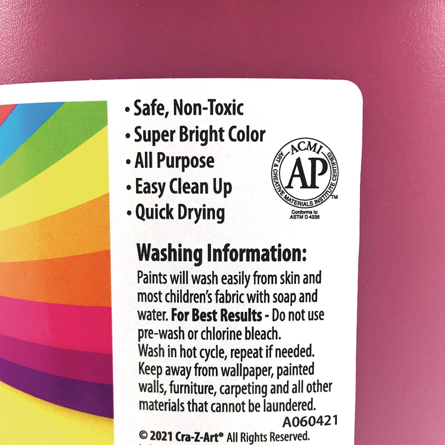 Cra-Z-Art® Washable Kids Paint, Red, 1 Gal Bottle