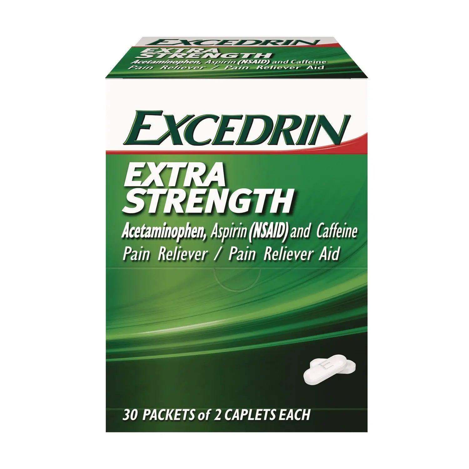 X-Strength Caplets, 2 Caplets/Packet, 30 Packets/Box