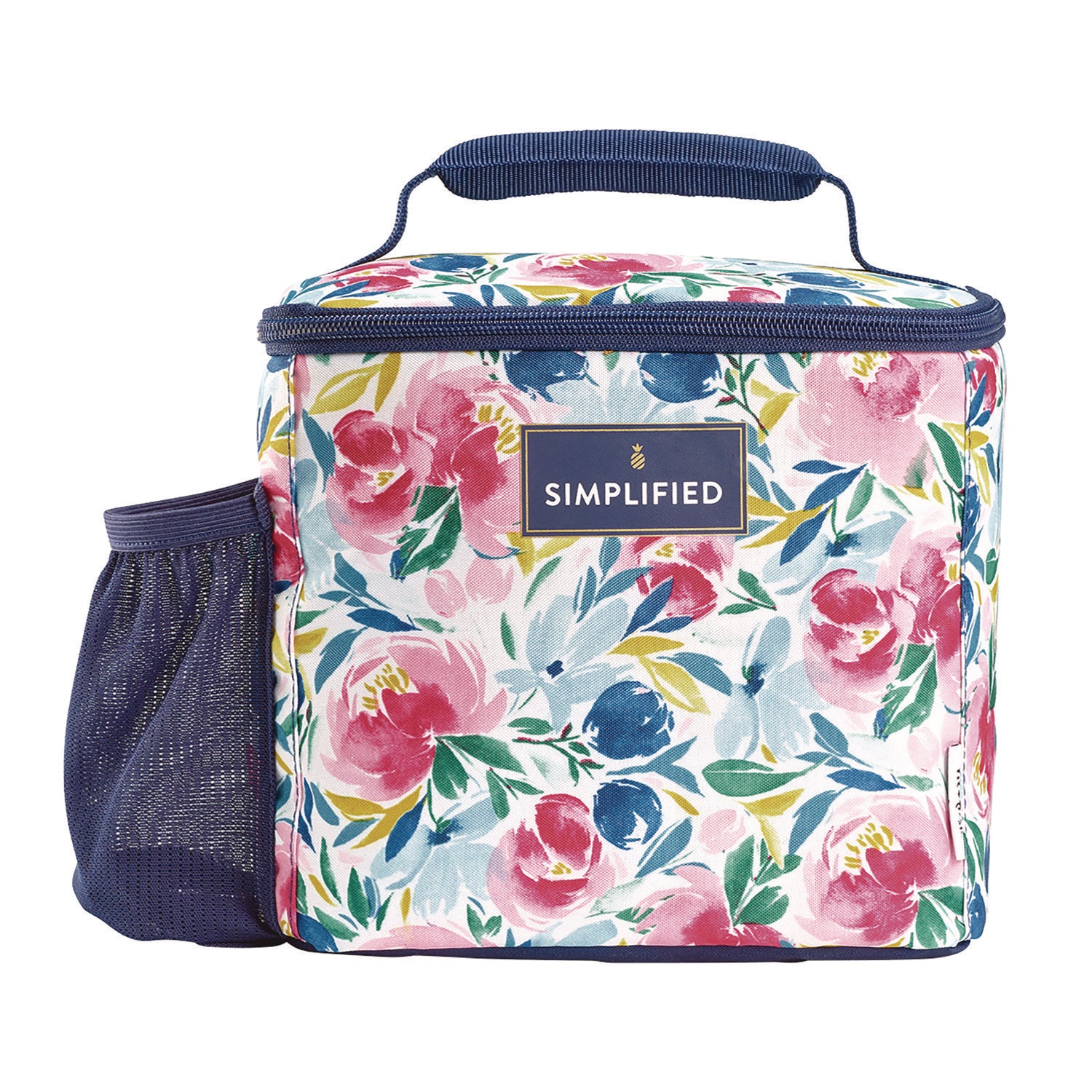 fit + fresh Simplified Lunch Bag, 9.25 x 5 x 9, Multicolor Floral