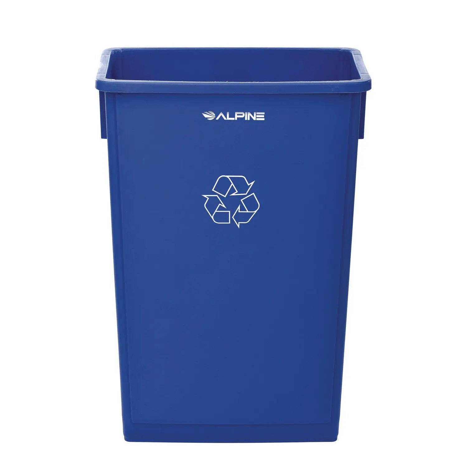 Slim 23 Gallon Recycling Bin, Plastic, Blue Alpine Industries Flipcost
