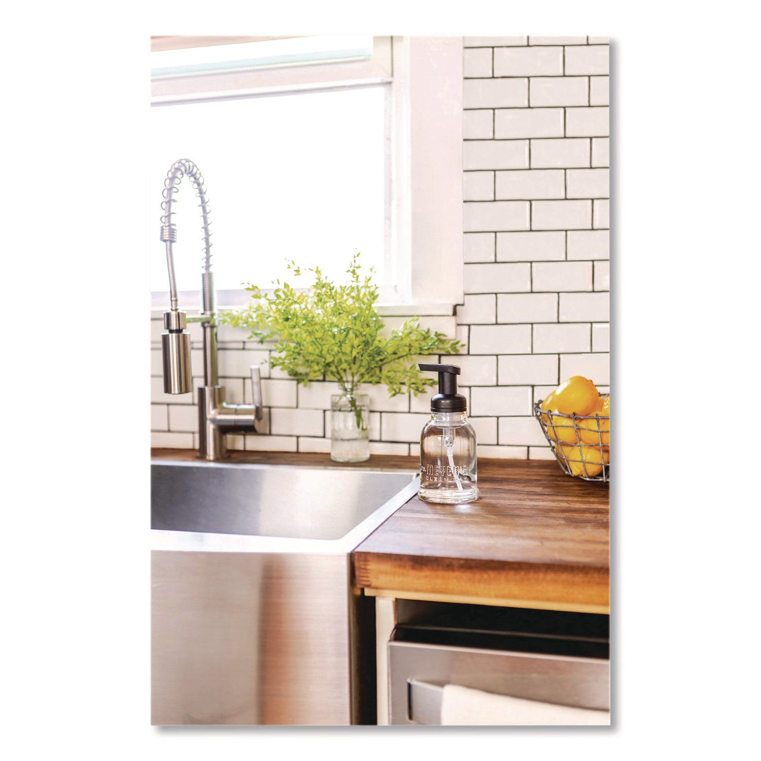 Mrs. Meyer's® Clean Day Concentrated Foaming Hand Soap Dispenser Refill, Rain Water, 2 oz Bottle, 2/Pack