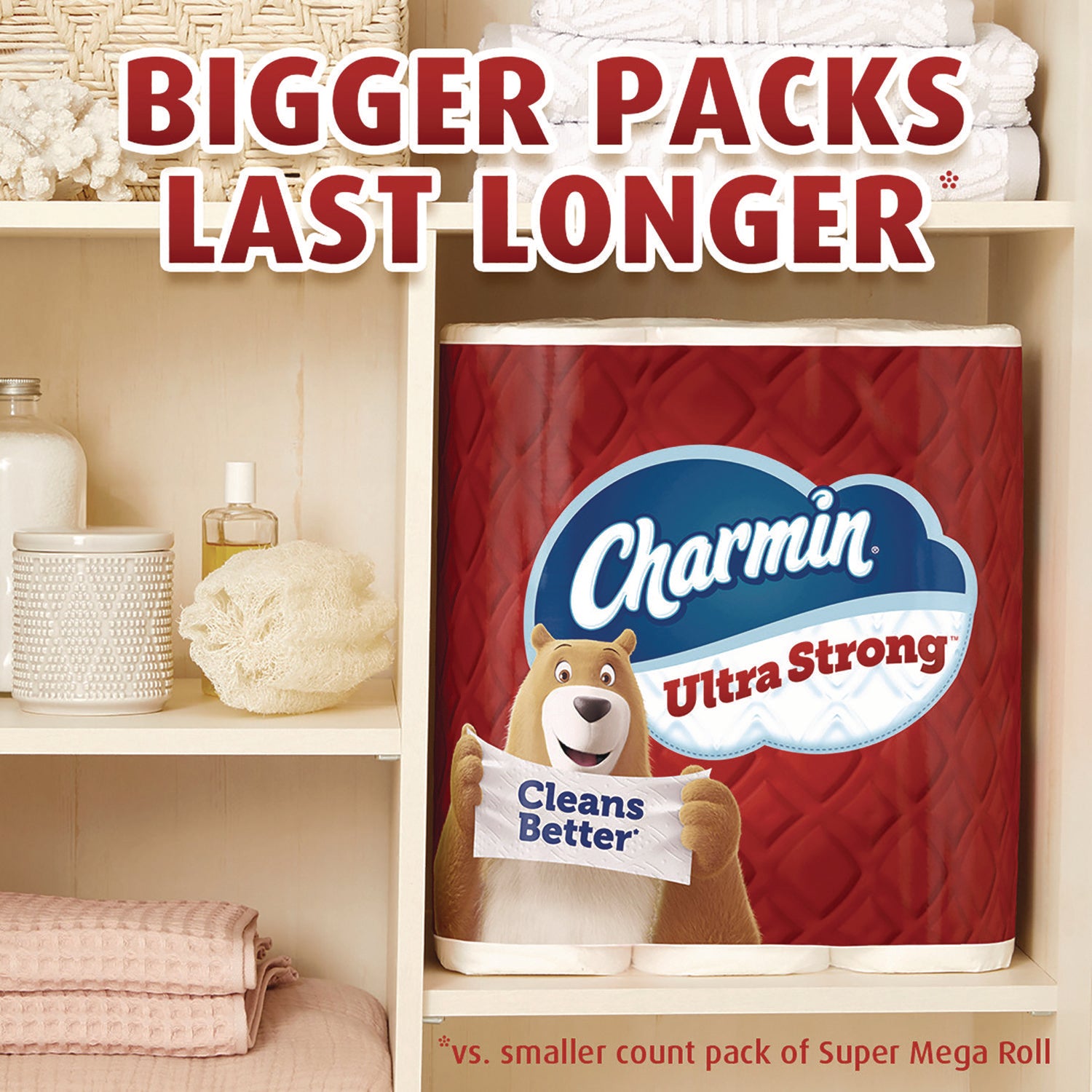 Charmin® Ultra Strong Bathroom Tissue, Septic Safe, 2-Ply, White, 363 Sheets/Roll, 6 Rolls/Pack