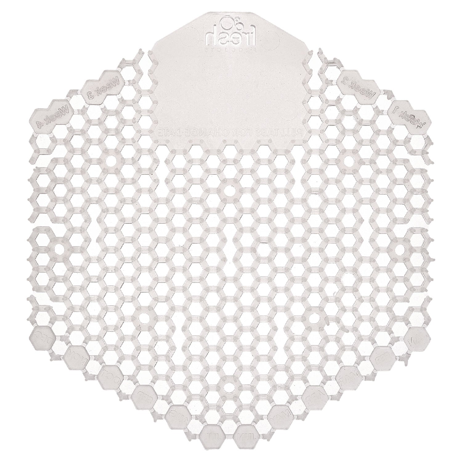 Fresh Products The Wave Urinal Deodorizer, Honeysuckle Scent, 58 G, Clear, 10/box, 6 Boxes/carton