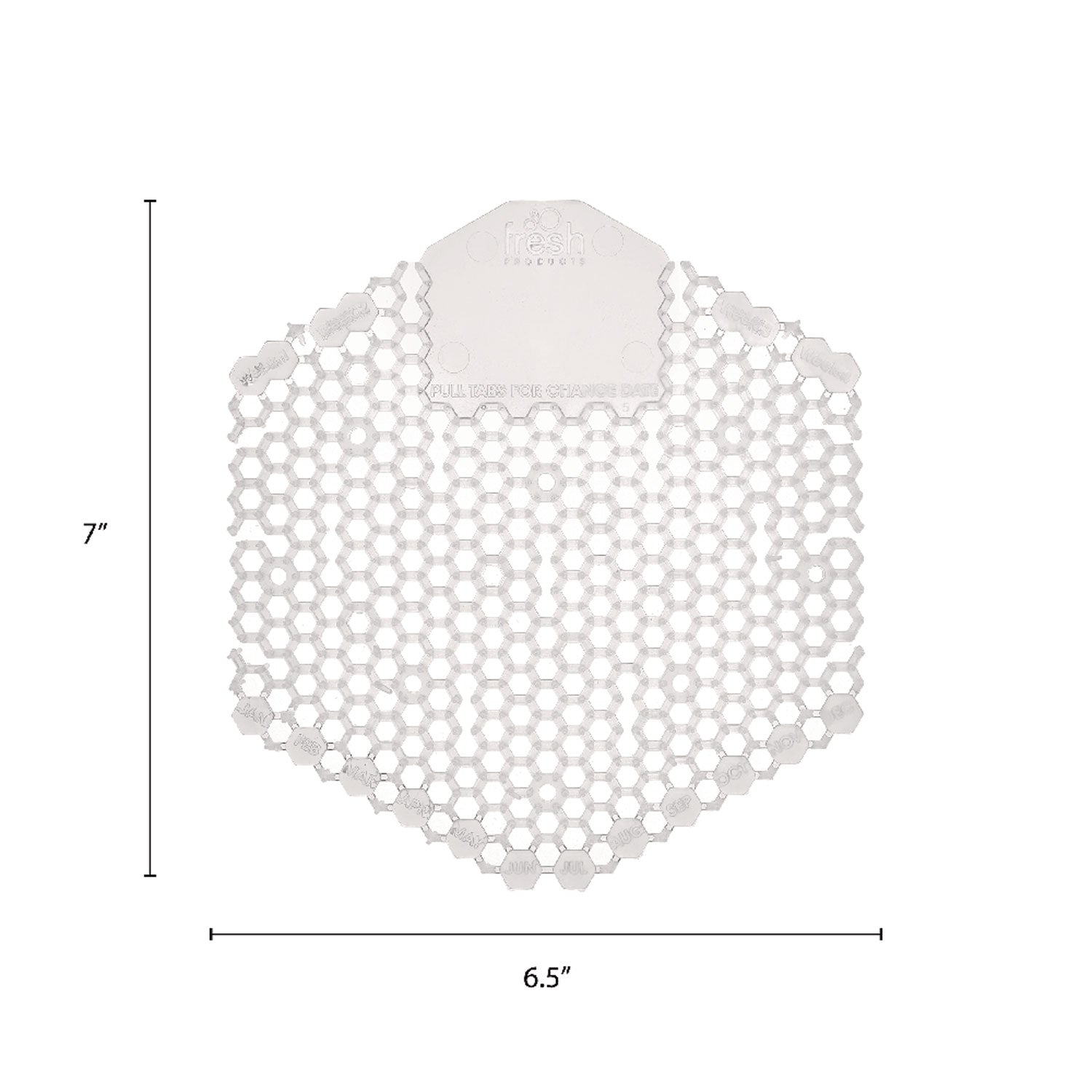 Fresh Products The Wave Urinal Deodorizer, Honeysuckle Scent, 58 G, Clear, 10/box, 6 Boxes/carton