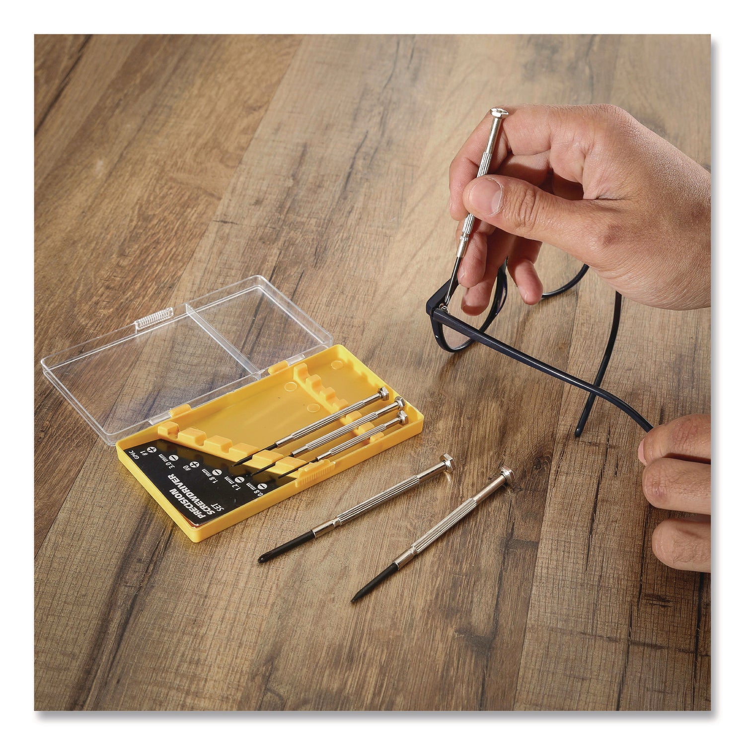 Great Neck® Precision Screwdriver Set, Six-Piece, Phillips/Slotted, Assorted Lengths, Polished Steel Handles