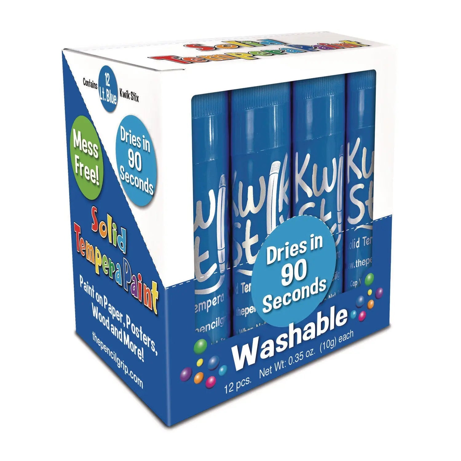 Kwik Stix Single Color Pack, 0.7" x 3.5", Light Blue, 12/Pack, 12 Packs/Carton TPG Creations™ Flipcost