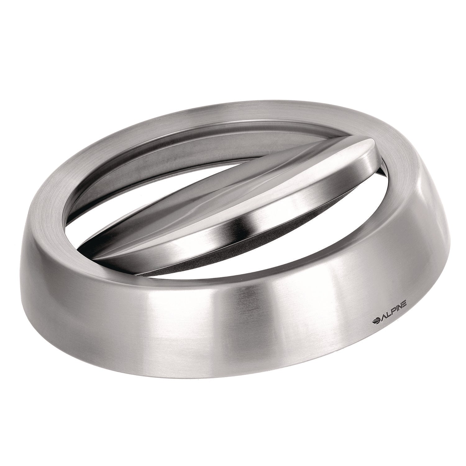 Alpine Industries 17 Gallon Stainless Steel Indoor Recycling Receptacle with Swivel Lid